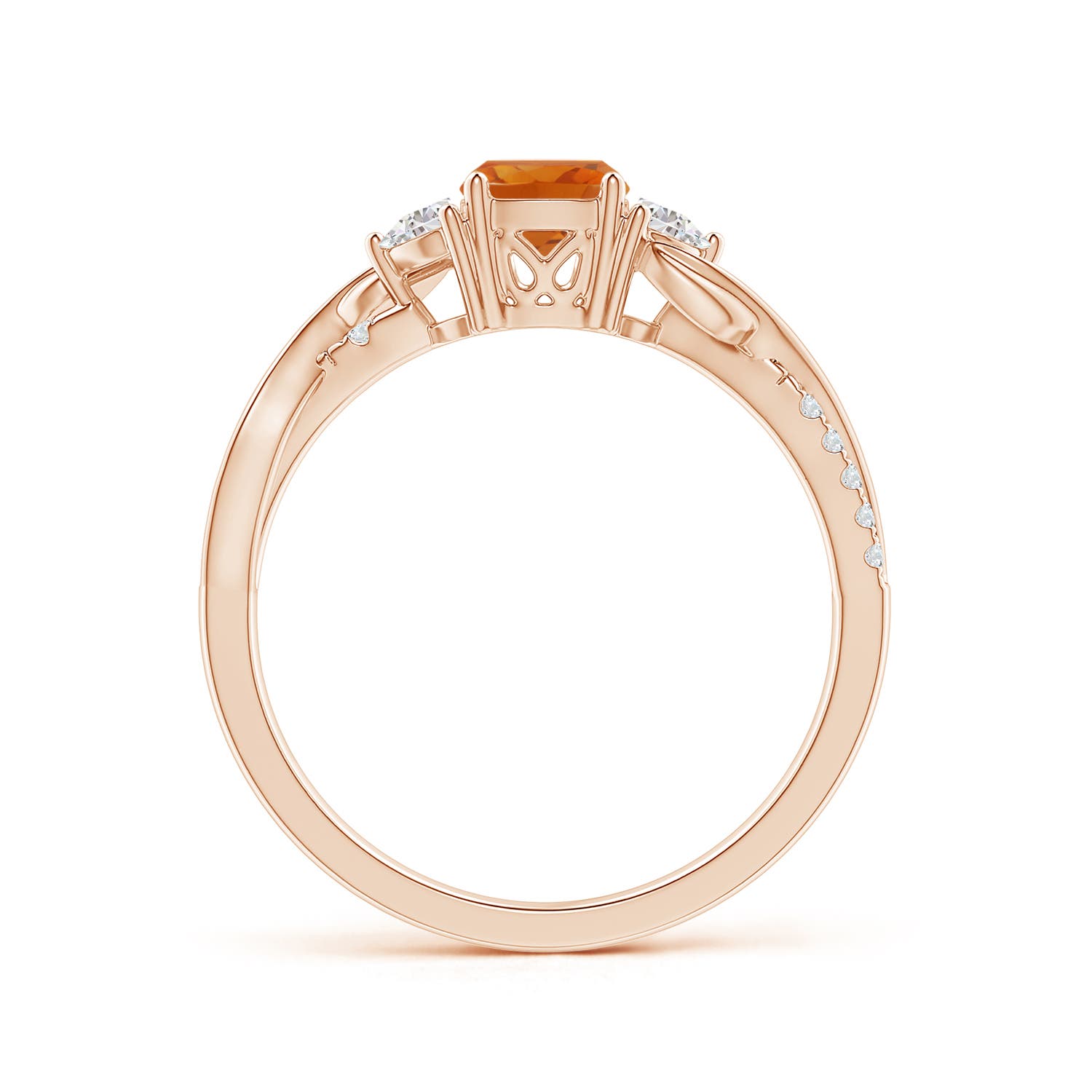 AAA - Citrine / 0.98 CT / 14 KT Rose Gold