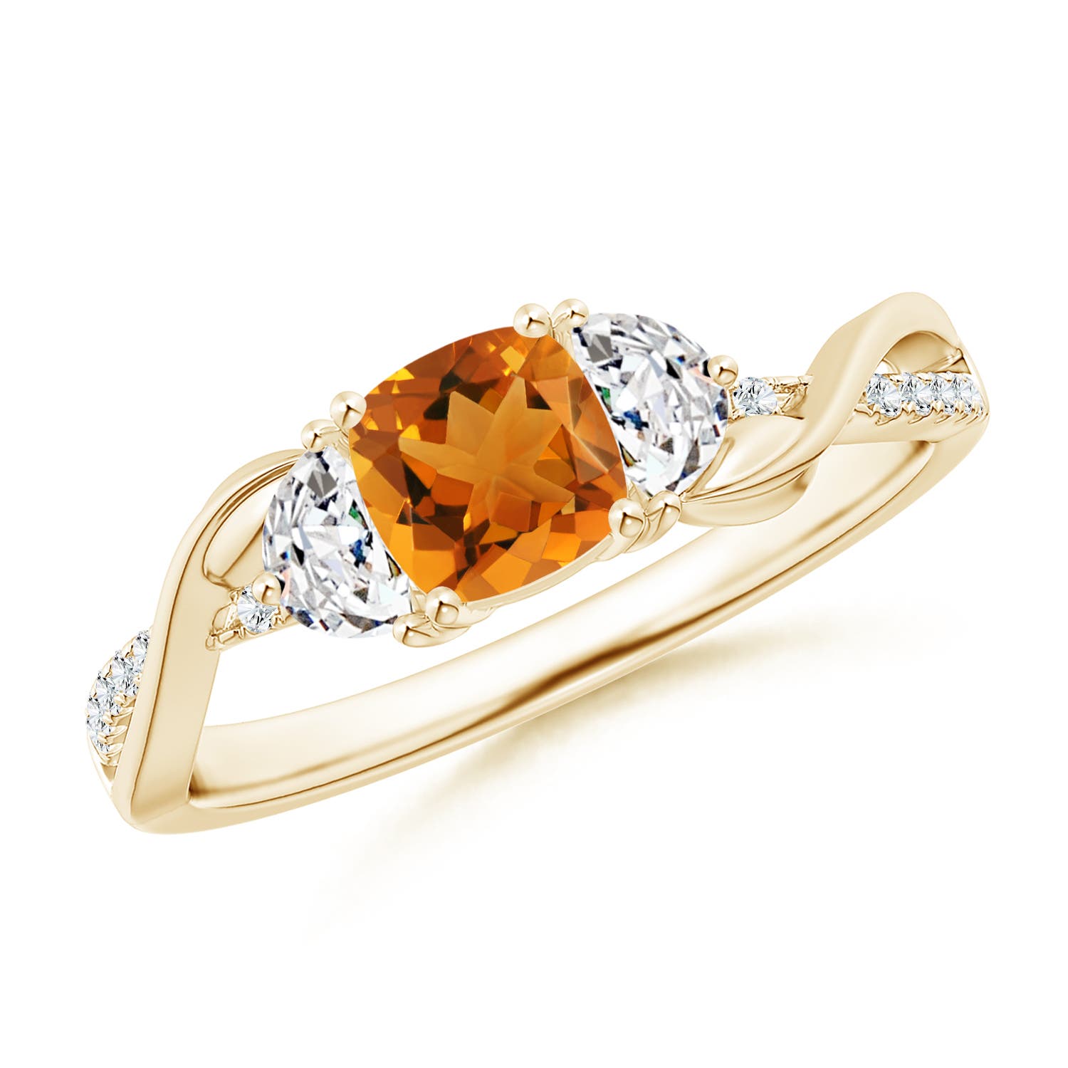 AAA - Citrine / 0.98 CT / 14 KT Yellow Gold