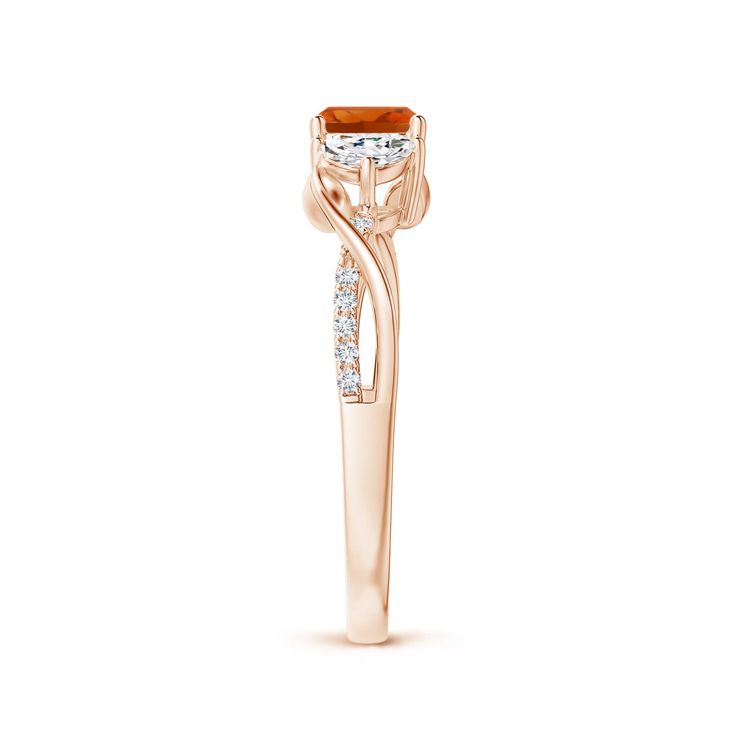 AAAA - Citrine / 0.98 CT / 14 KT Rose Gold