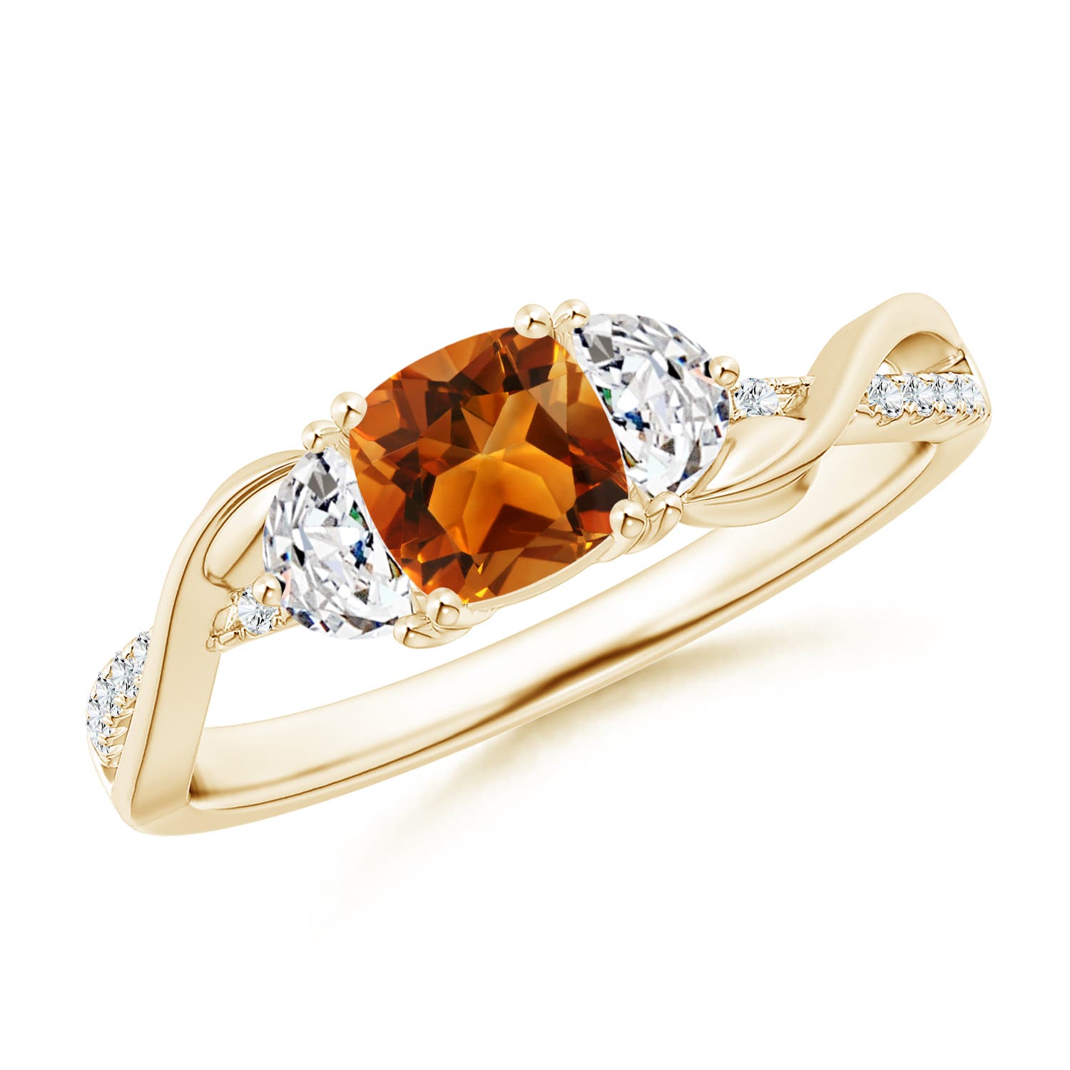 AAAA - Citrine / 0.98 CT / 14 KT Yellow Gold