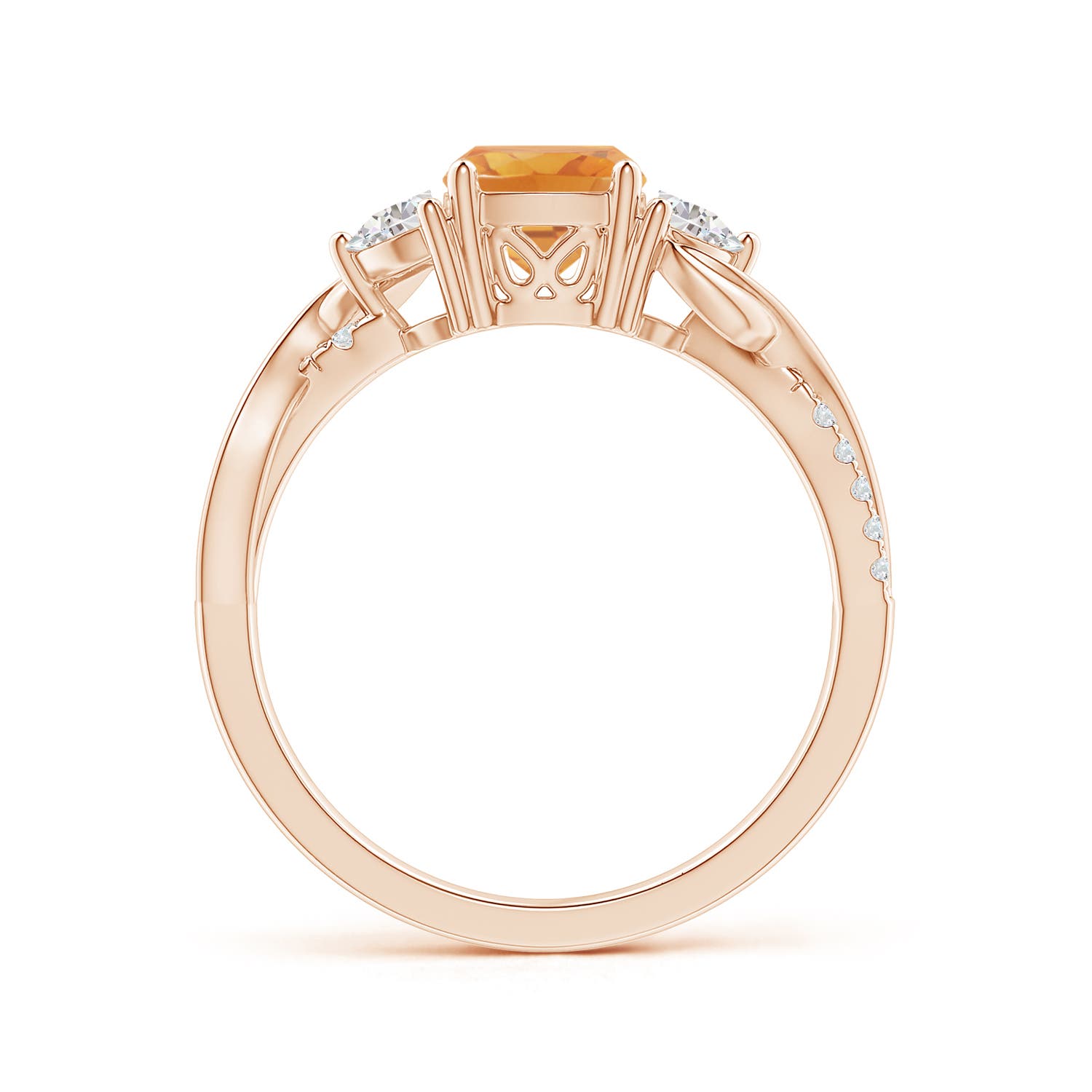 A - Citrine / 1.28 CT / 14 KT Rose Gold