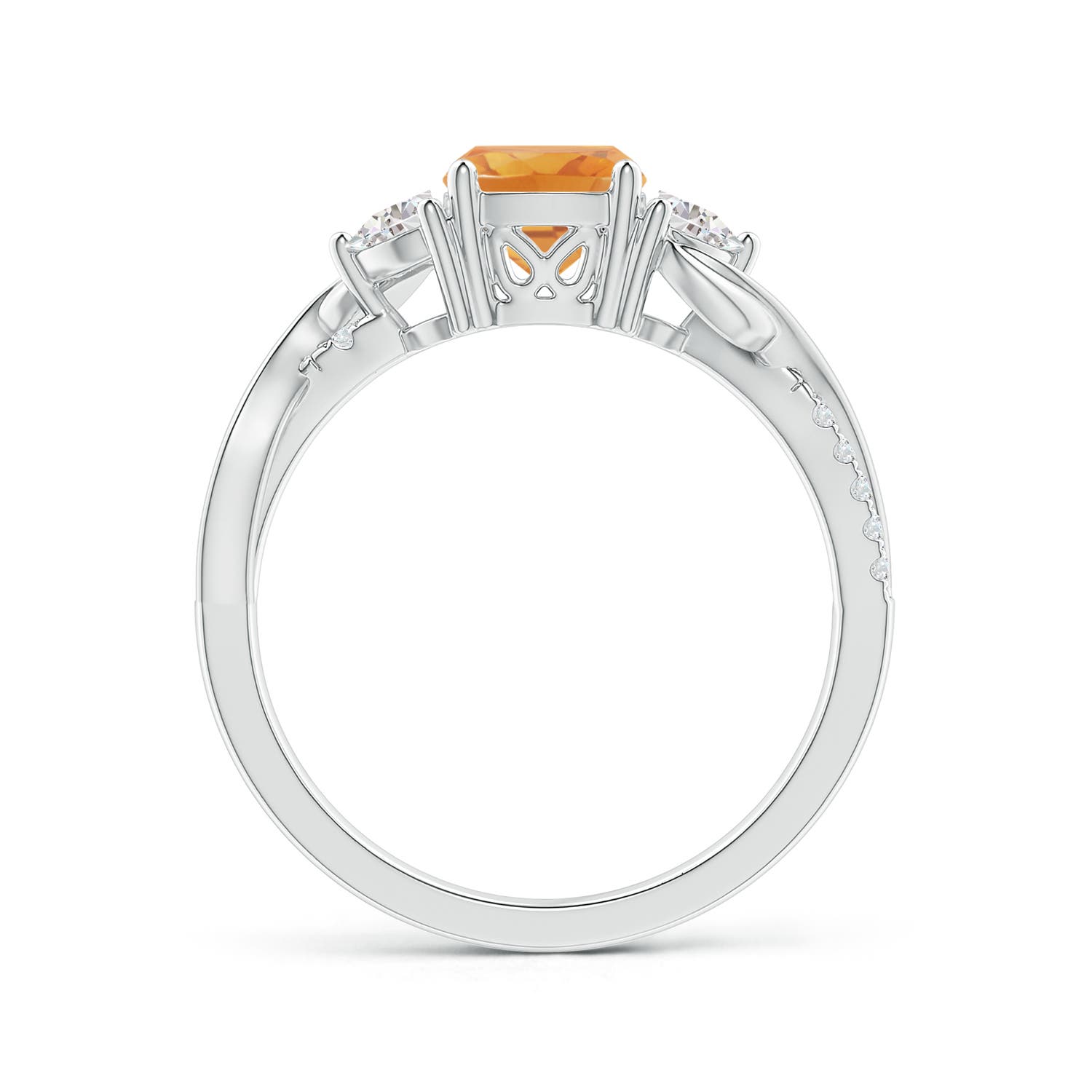 A - Citrine / 1.28 CT / 14 KT White Gold