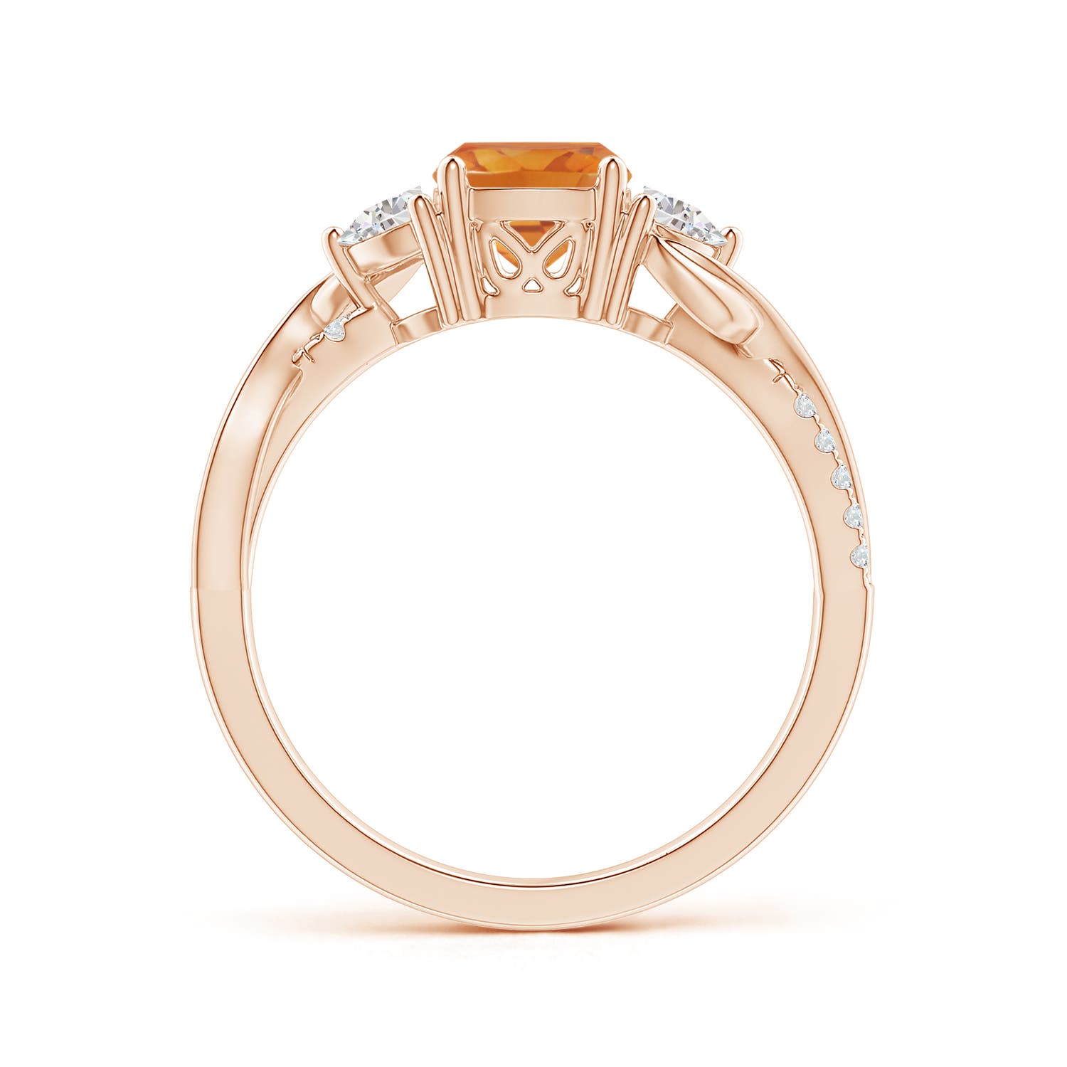 AA - Citrine / 1.28 CT / 14 KT Rose Gold