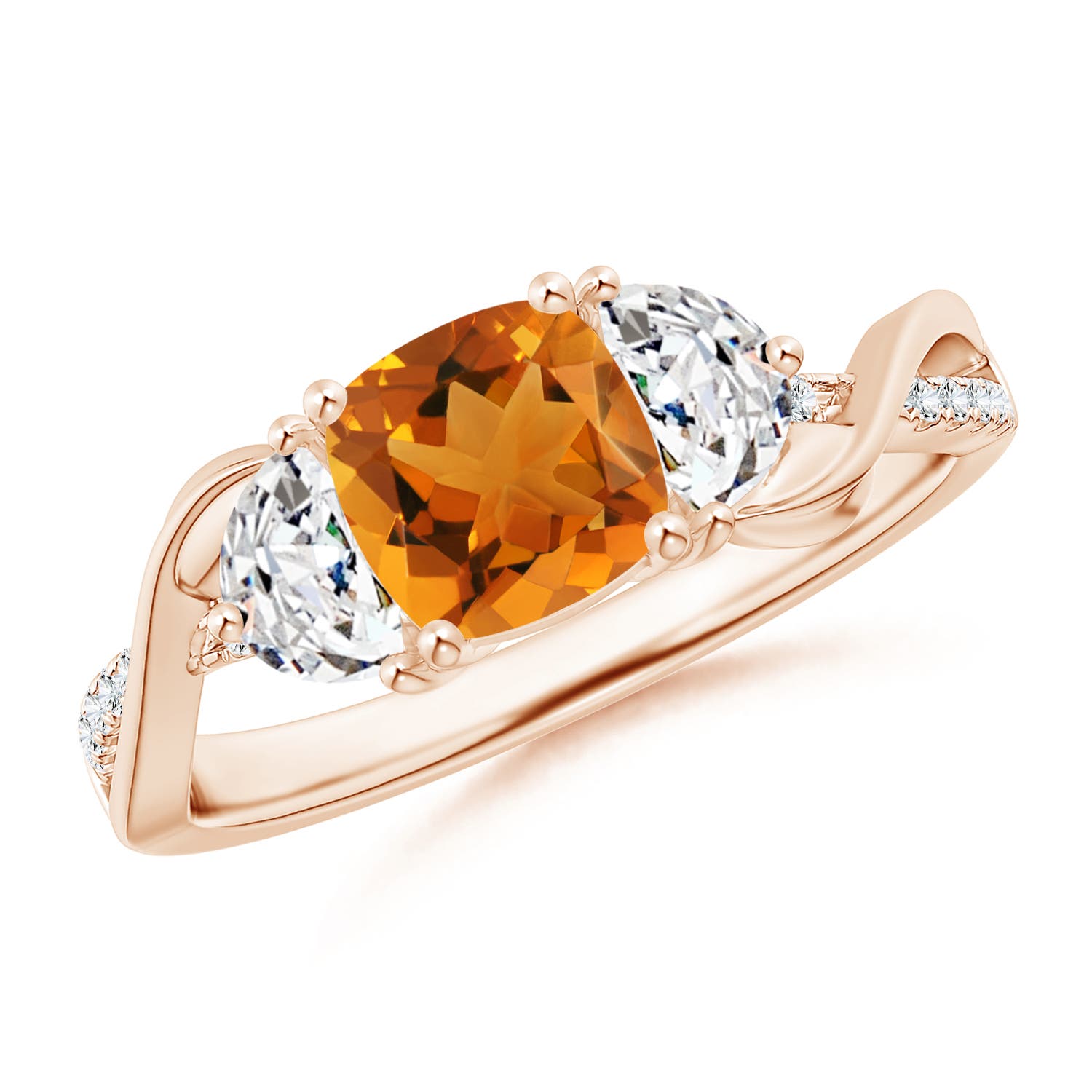 AAA - Citrine / 1.28 CT / 14 KT Rose Gold