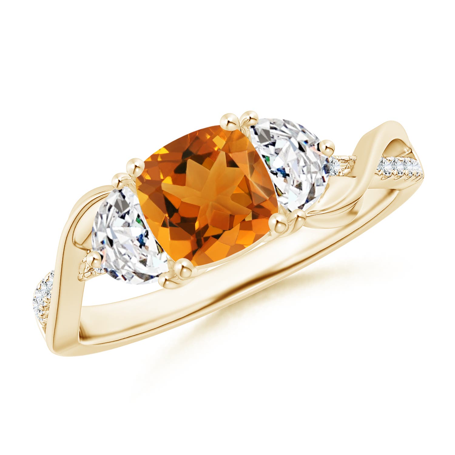 AAA - Citrine / 1.28 CT / 14 KT Yellow Gold