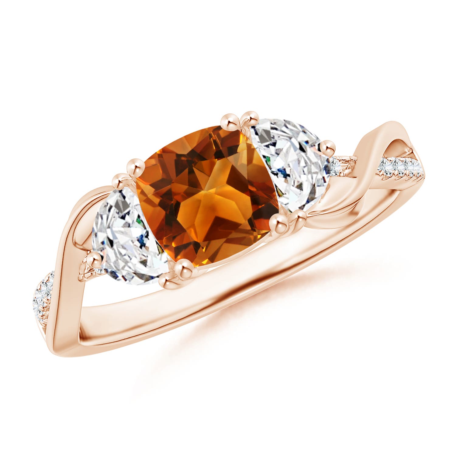 AAAA - Citrine / 1.28 CT / 14 KT Rose Gold