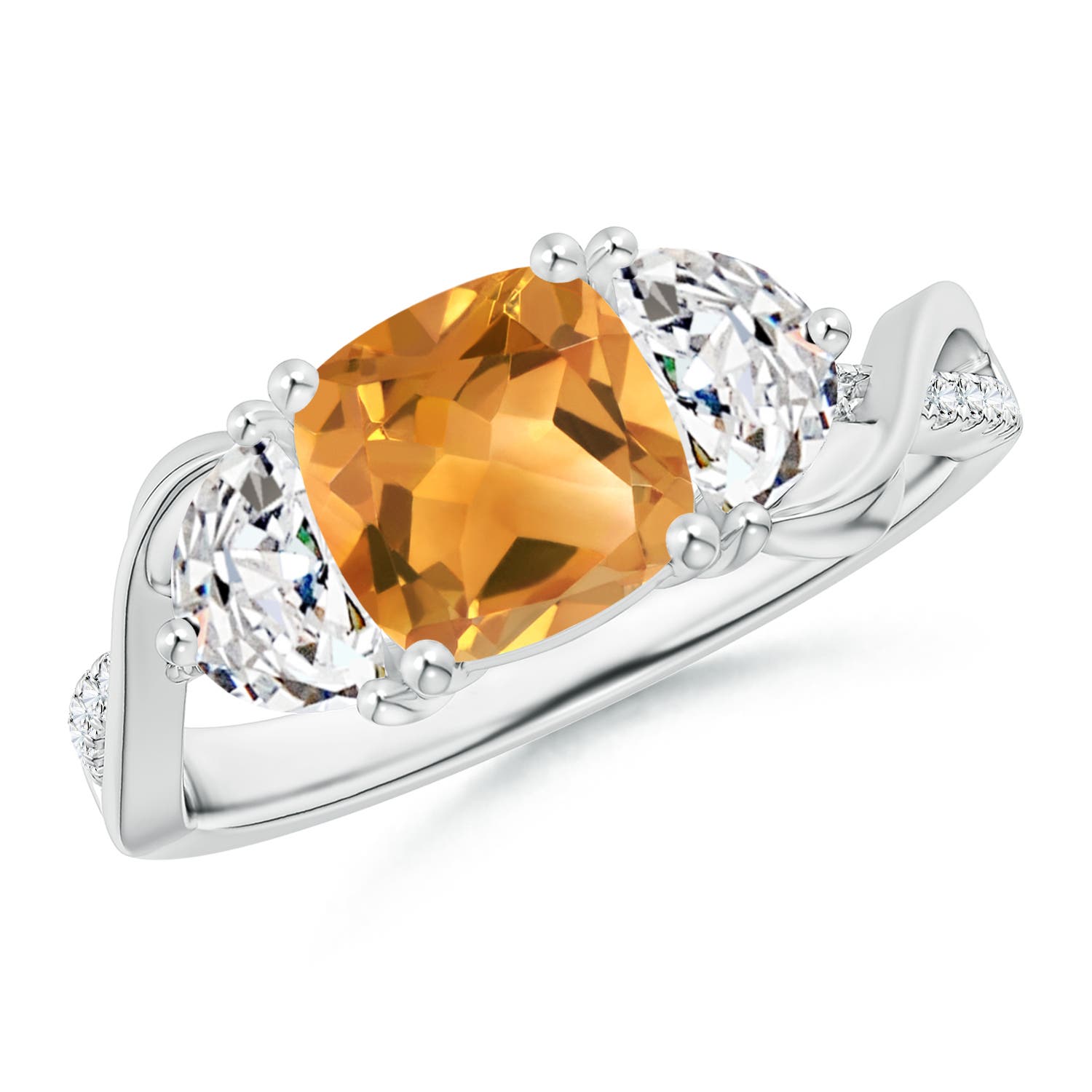 A - Citrine / 1.78 CT / 14 KT White Gold