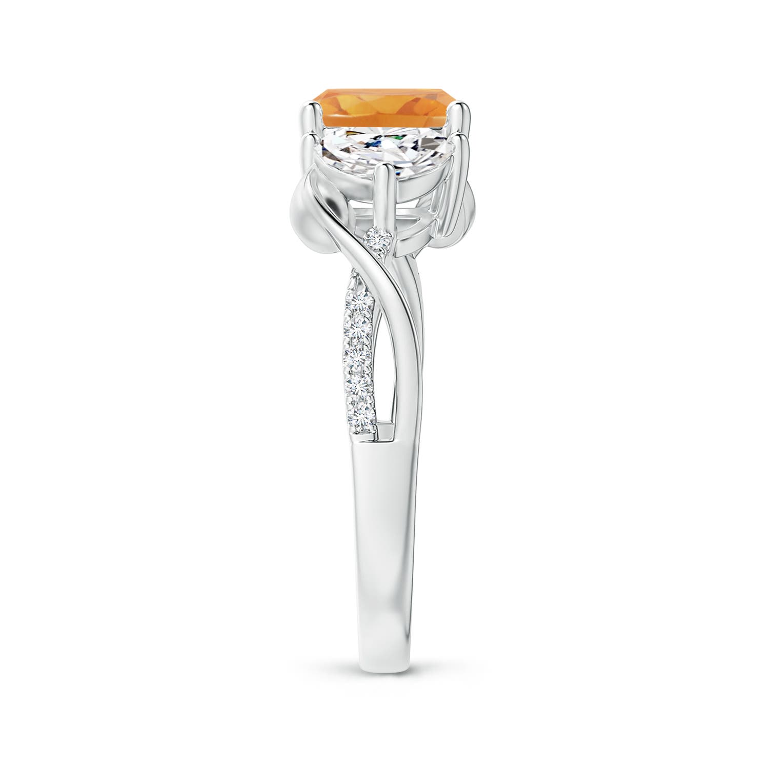 A - Citrine / 1.78 CT / 14 KT White Gold