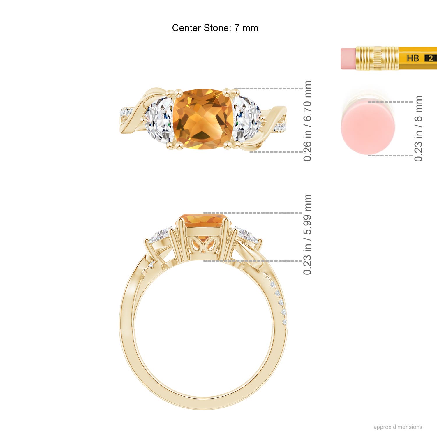 A - Citrine / 1.78 CT / 14 KT Yellow Gold