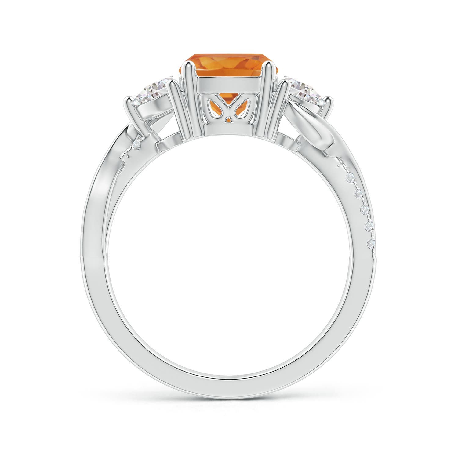 AA - Citrine / 1.78 CT / 14 KT White Gold