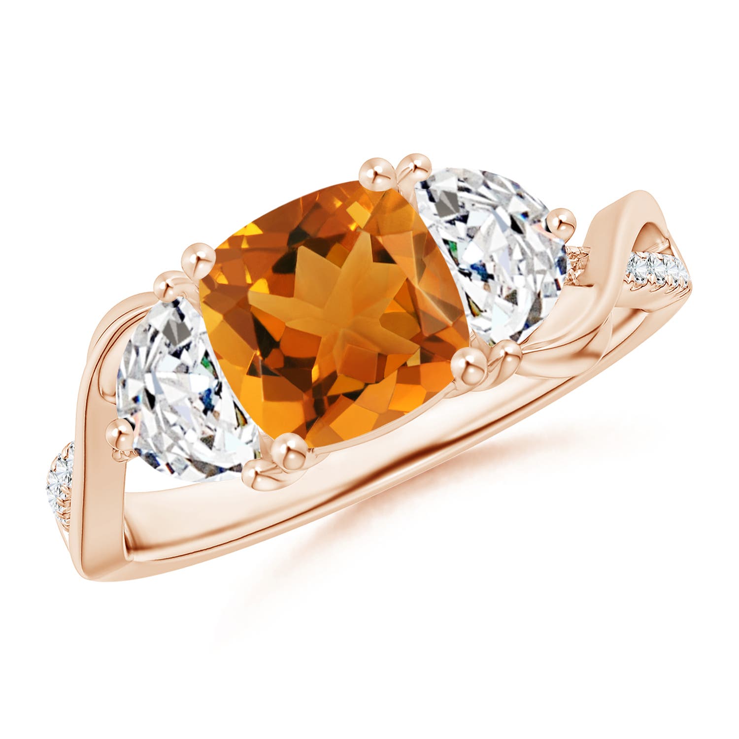 AAA - Citrine / 1.78 CT / 14 KT Rose Gold