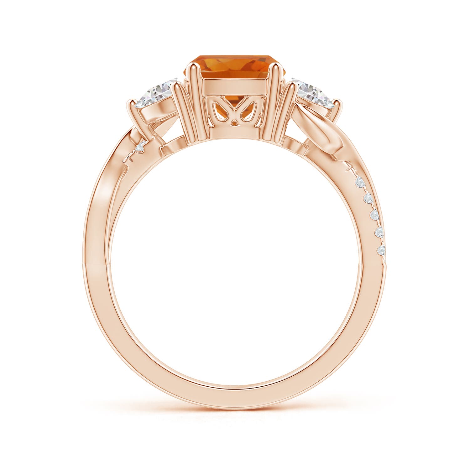 AAA - Citrine / 1.78 CT / 14 KT Rose Gold