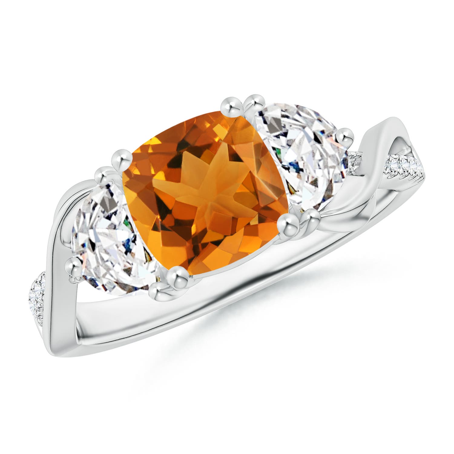 AAA - Citrine / 1.78 CT / 14 KT White Gold