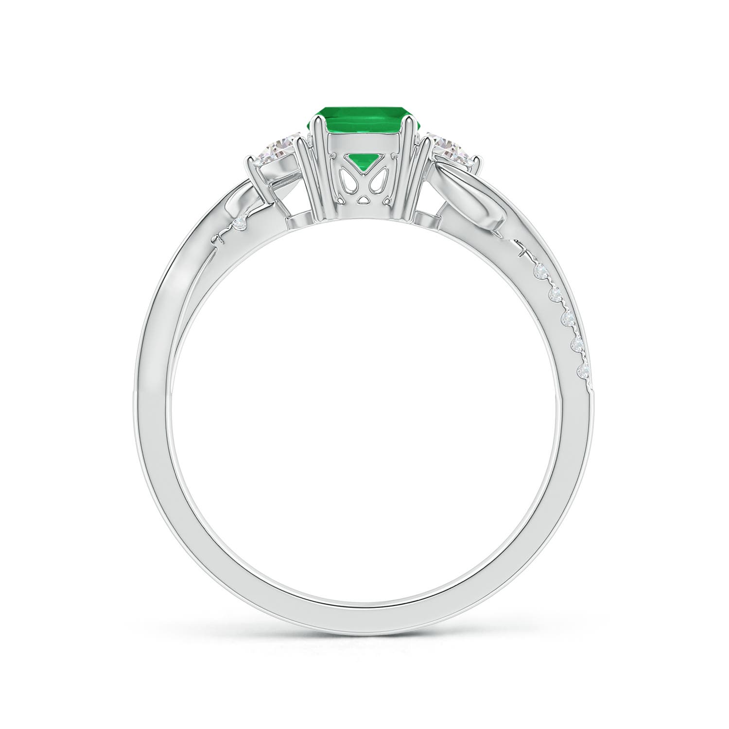 A - Emerald / 1.07 CT / 14 KT White Gold