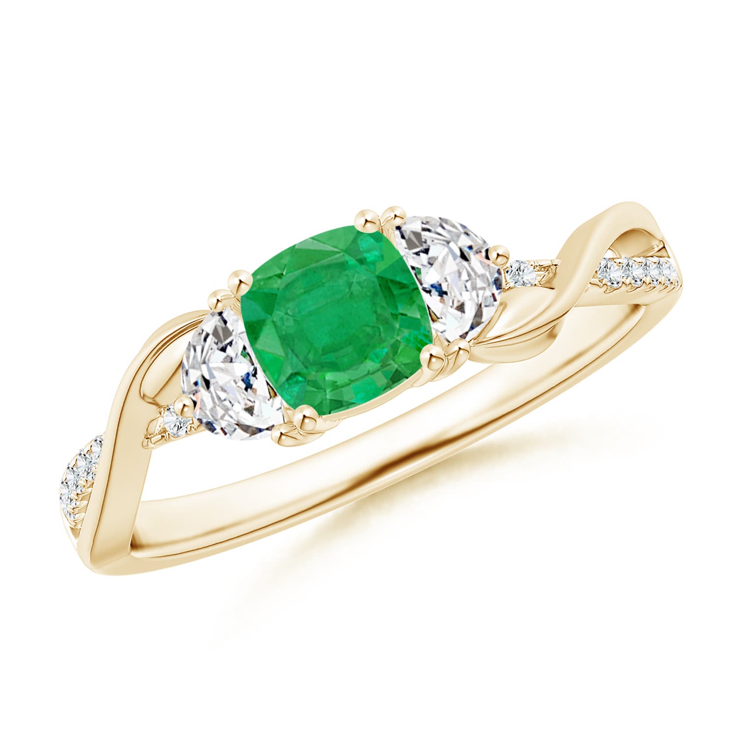 AA - Emerald / 1.07 CT / 14 KT Yellow Gold