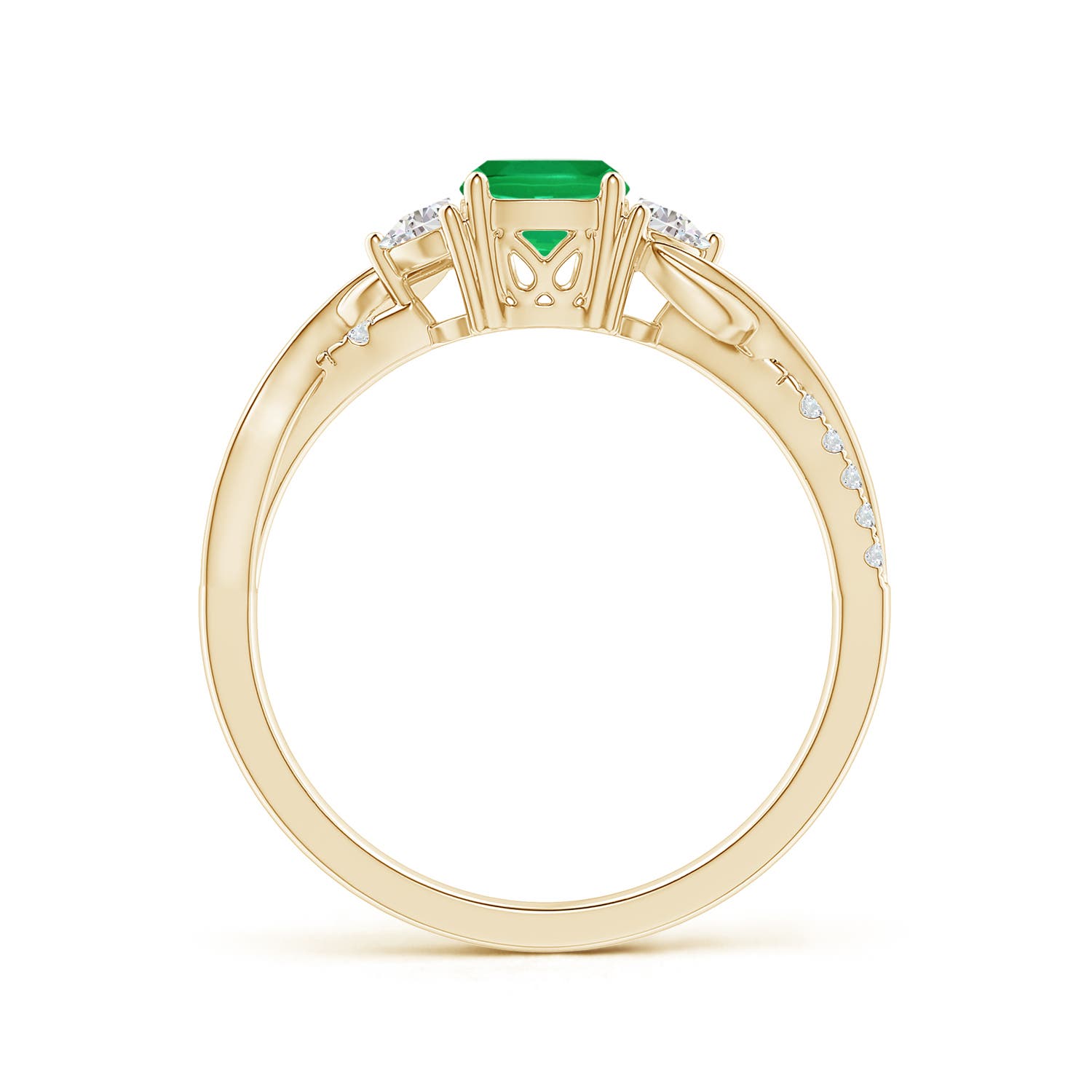 AA - Emerald / 1.07 CT / 14 KT Yellow Gold