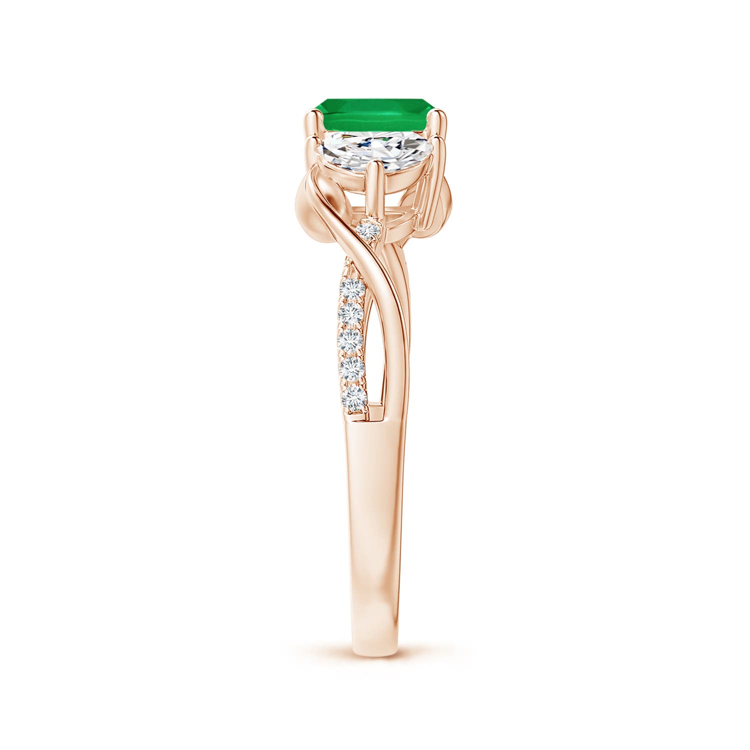 AA - Emerald / 1.37 CT / 14 KT Rose Gold