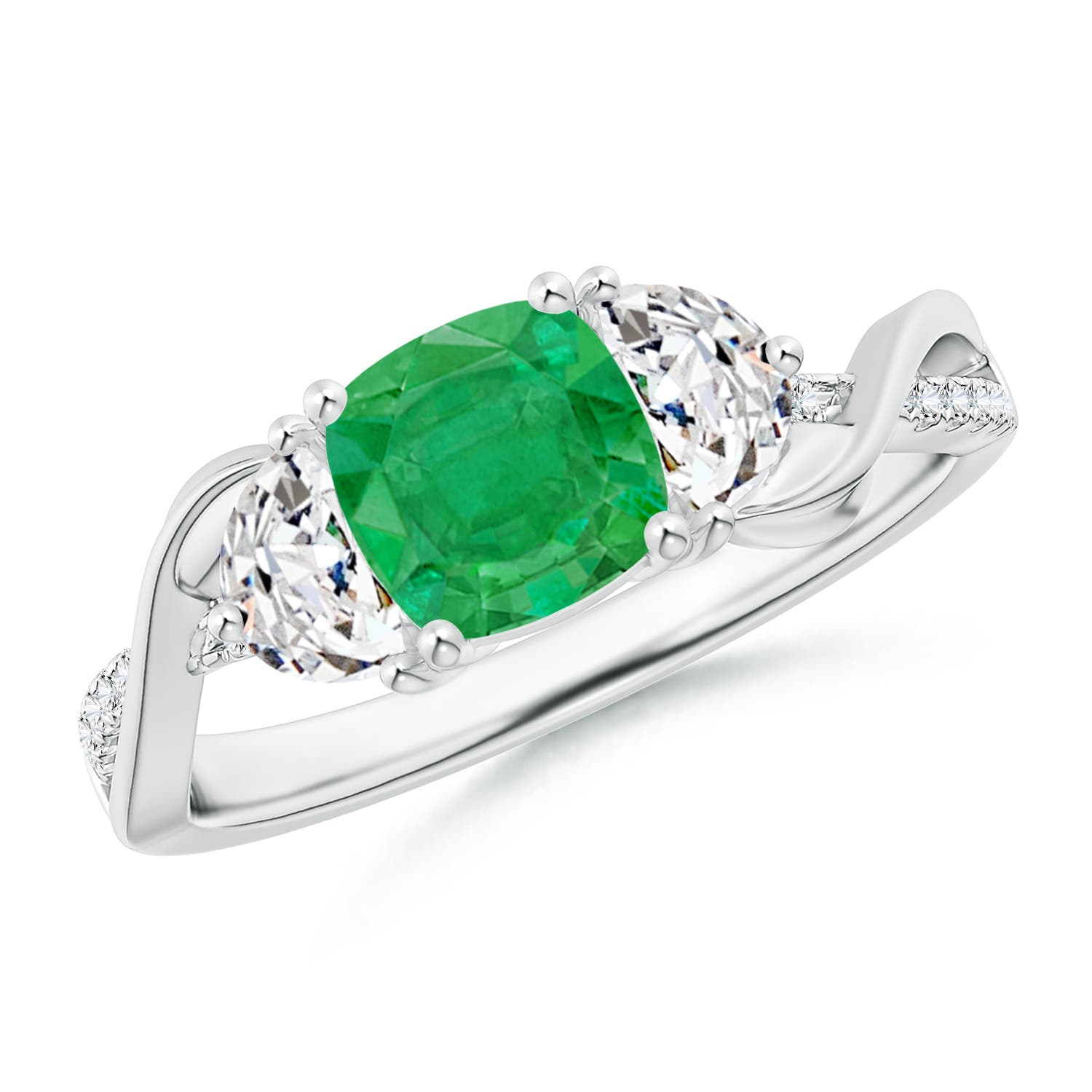 AA - Emerald / 1.37 CT / 14 KT White Gold