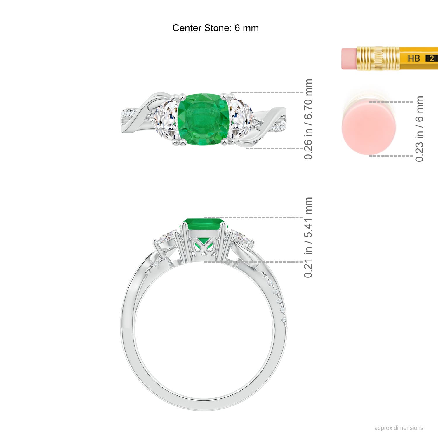 AA - Emerald / 1.37 CT / 14 KT White Gold