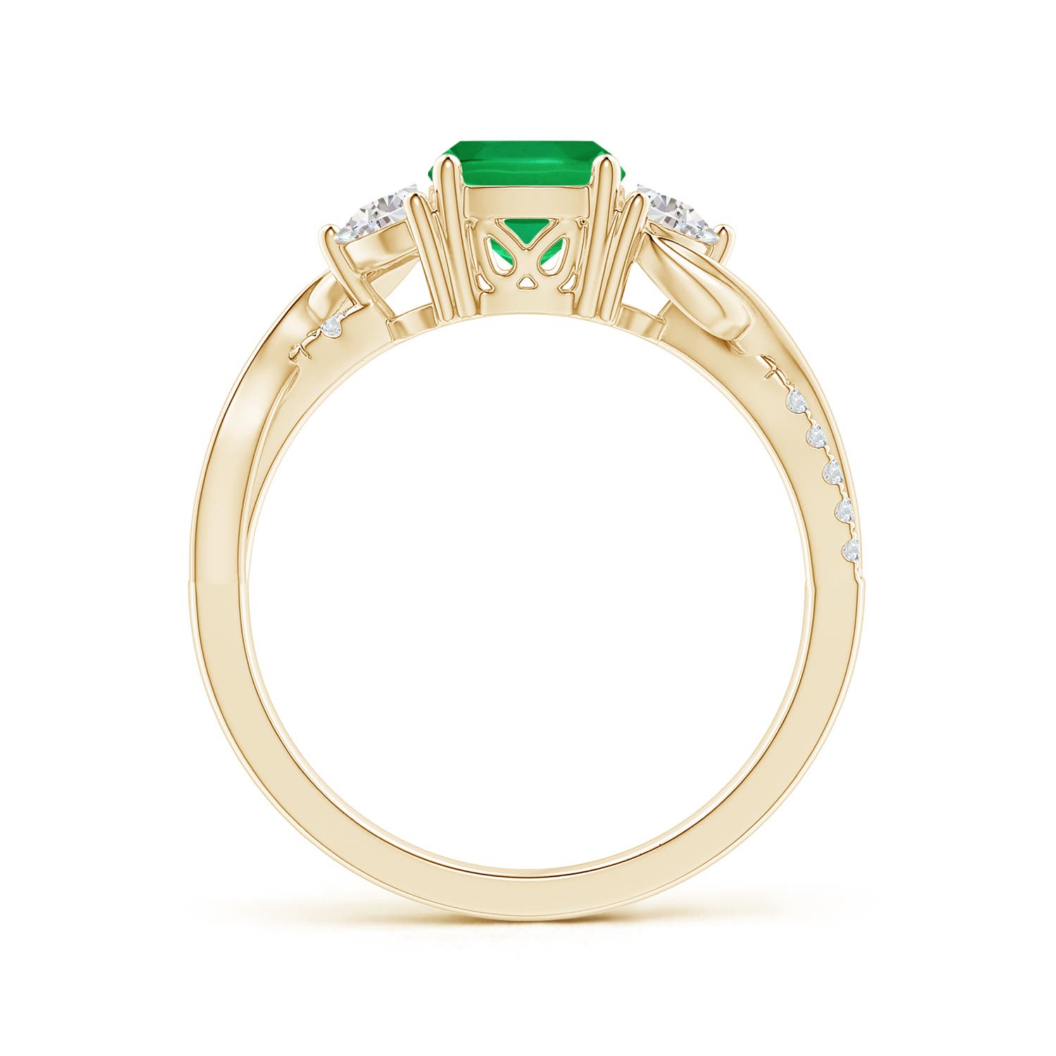 AA - Emerald / 1.37 CT / 14 KT Yellow Gold