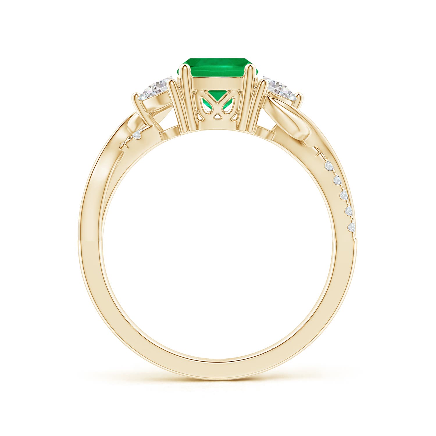 AAA - Emerald / 1.37 CT / 14 KT Yellow Gold