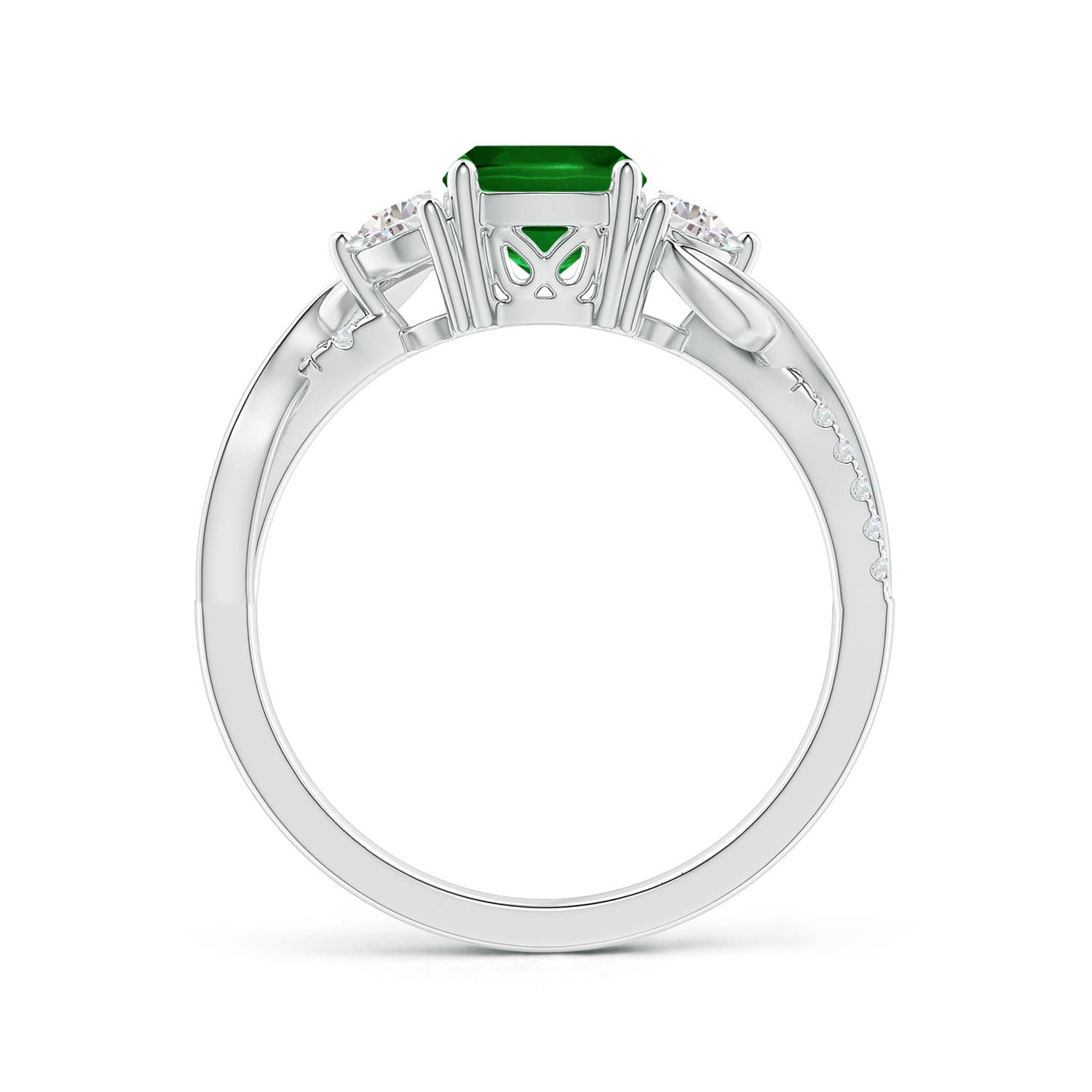 AAAA - Emerald / 1.37 CT / 14 KT White Gold