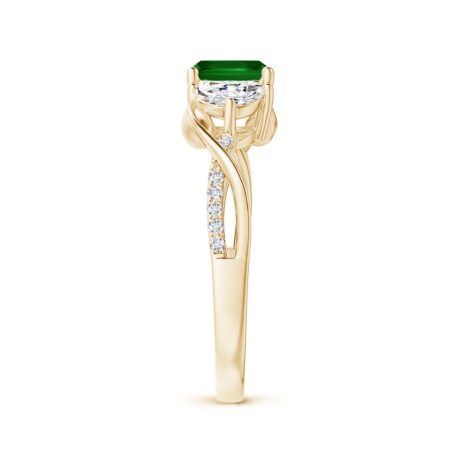 AAAA - Emerald / 1.37 CT / 14 KT Yellow Gold