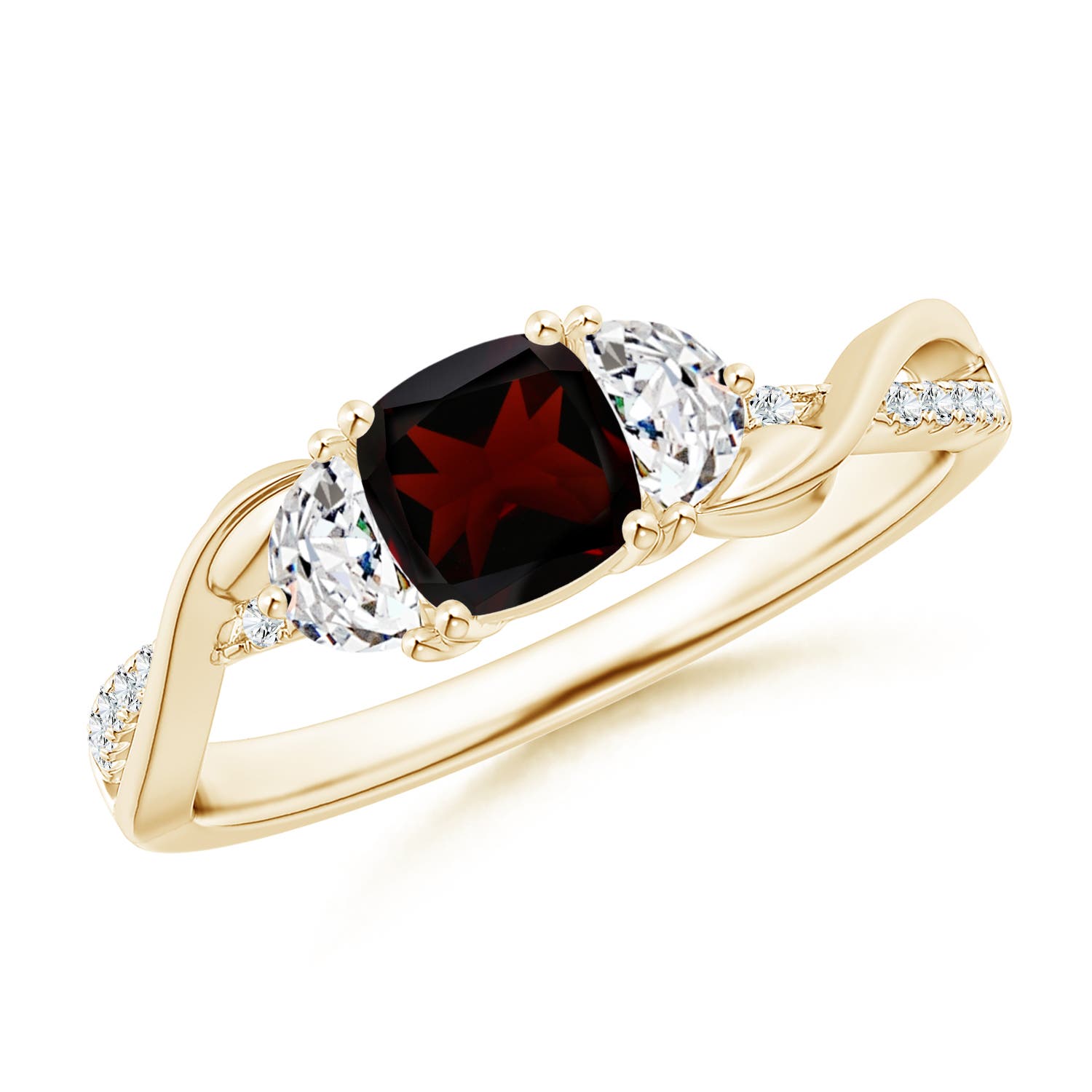 A - Garnet / 1.18 CT / 14 KT Yellow Gold