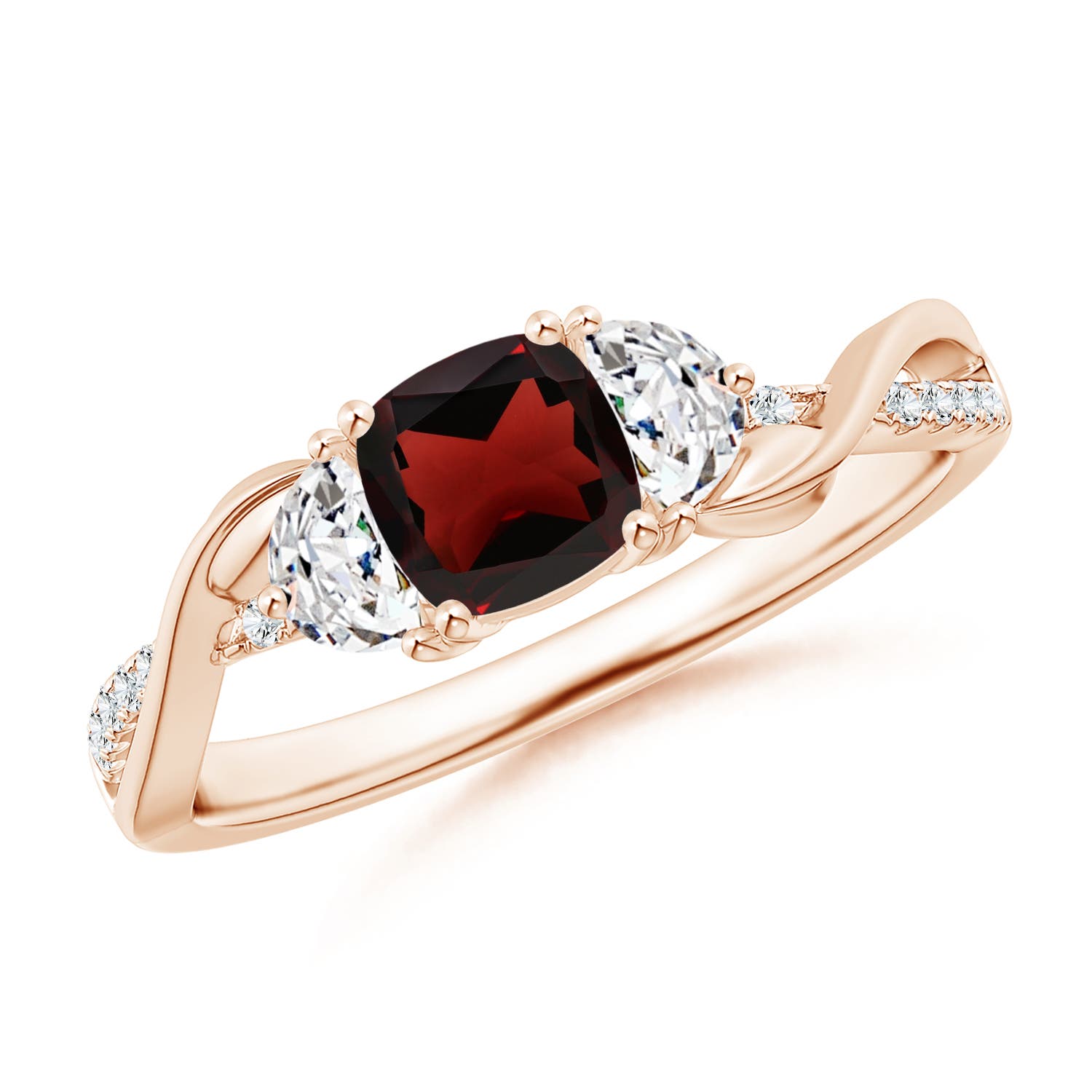 AA - Garnet / 1.18 CT / 14 KT Rose Gold