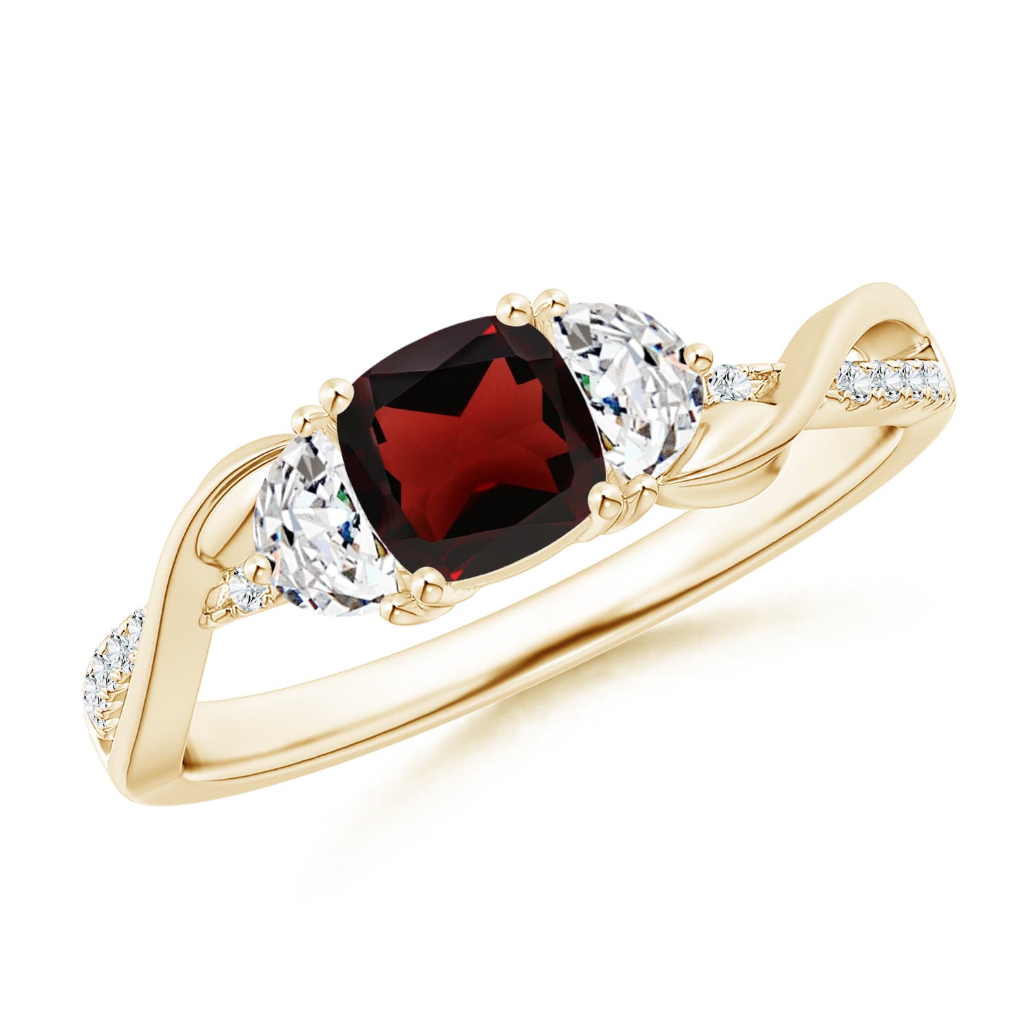 AA - Garnet / 1.18 CT / 14 KT Yellow Gold