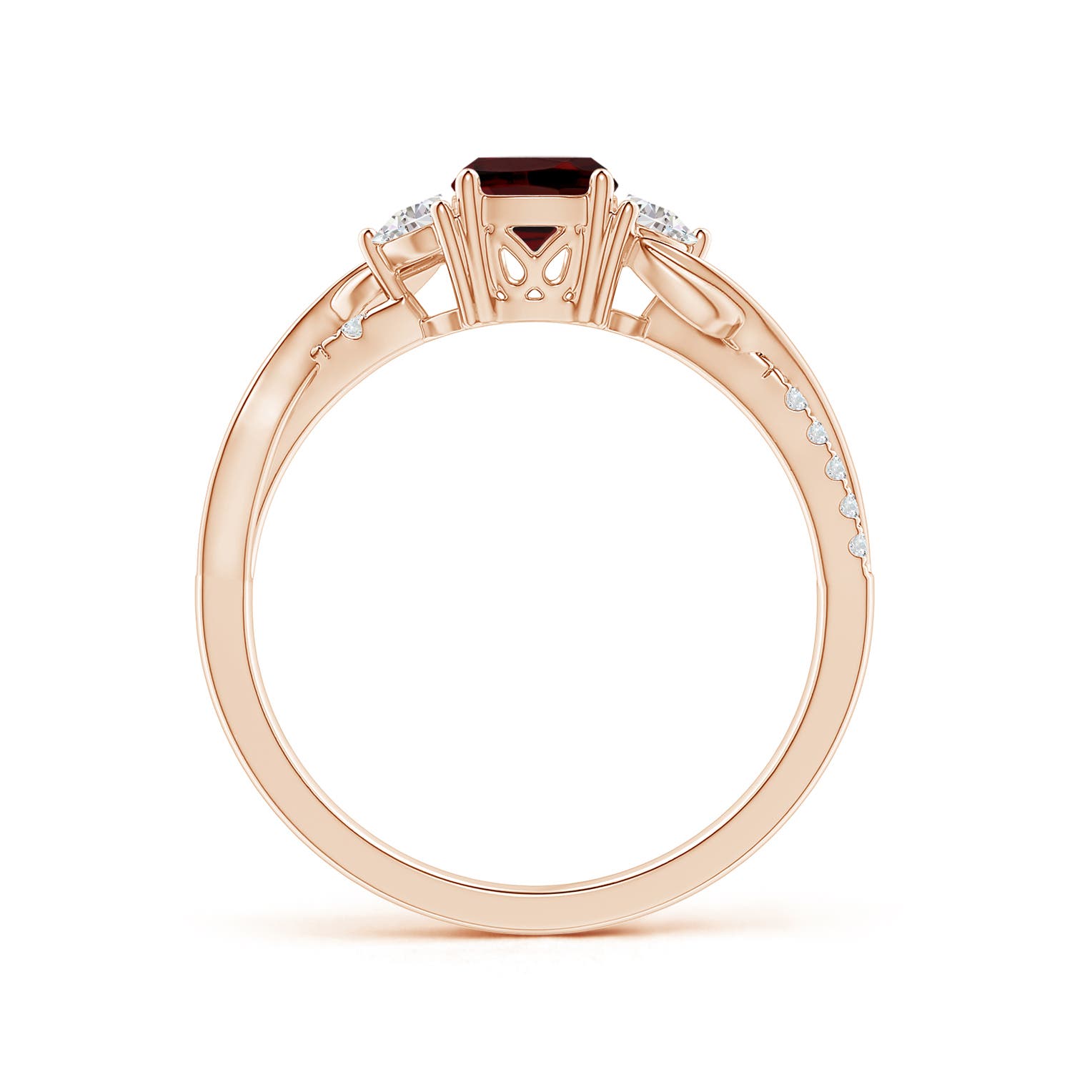 AAA - Garnet / 1.18 CT / 14 KT Rose Gold