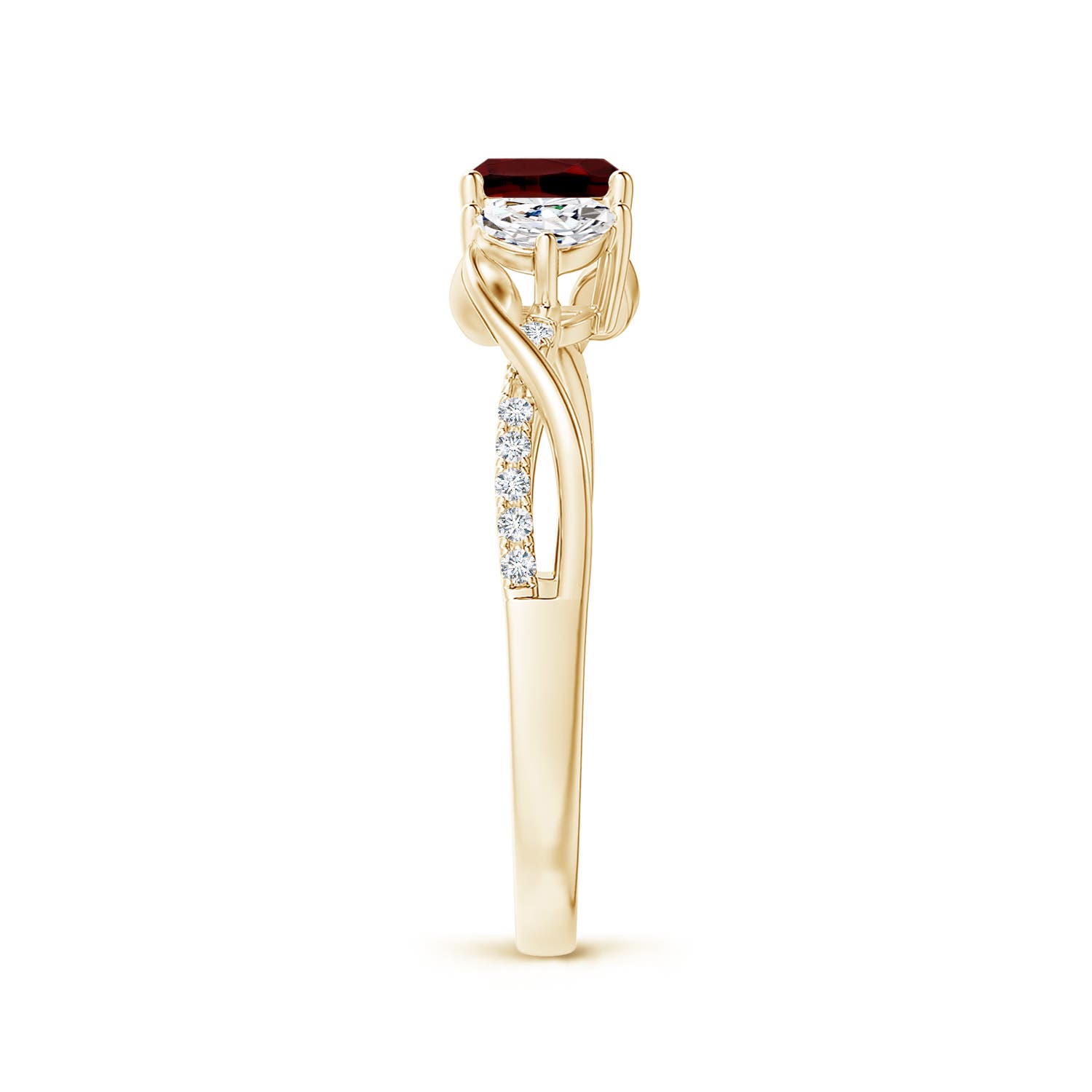 AAAA - Garnet / 1.18 CT / 14 KT Yellow Gold