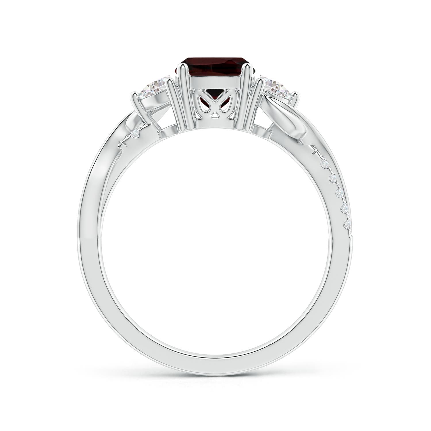 A - Garnet / 1.63 CT / 14 KT White Gold