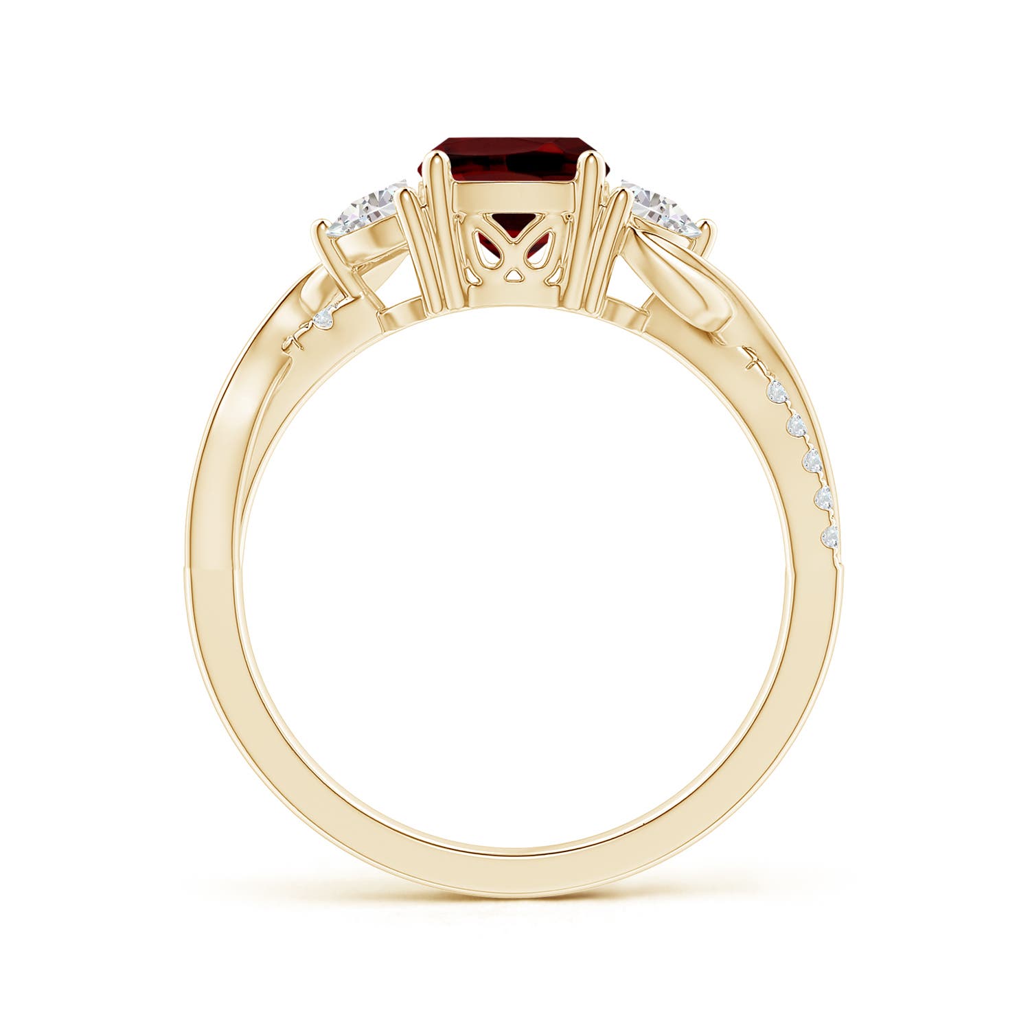 AAAA - Garnet / 1.63 CT / 14 KT Yellow Gold