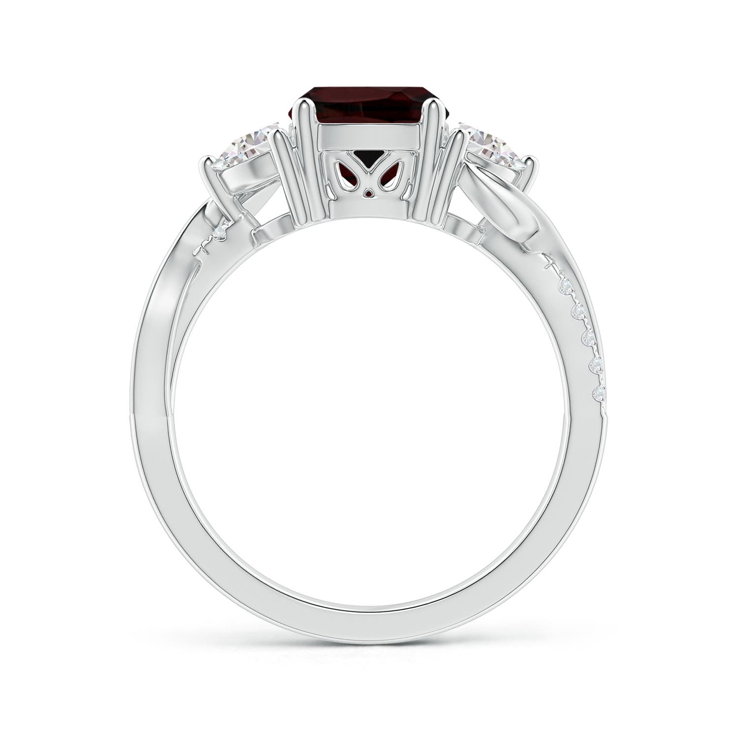 A - Garnet / 1.73 CT / 14 KT White Gold