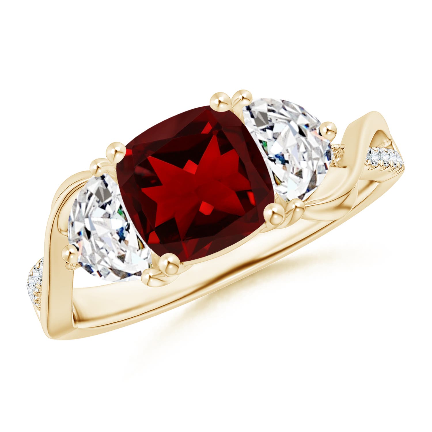 AAAA - Garnet / 1.73 CT / 14 KT Yellow Gold