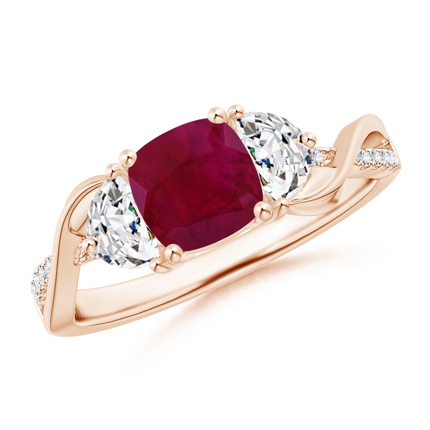 A - Ruby / 1.33 CT / 14 KT Rose Gold