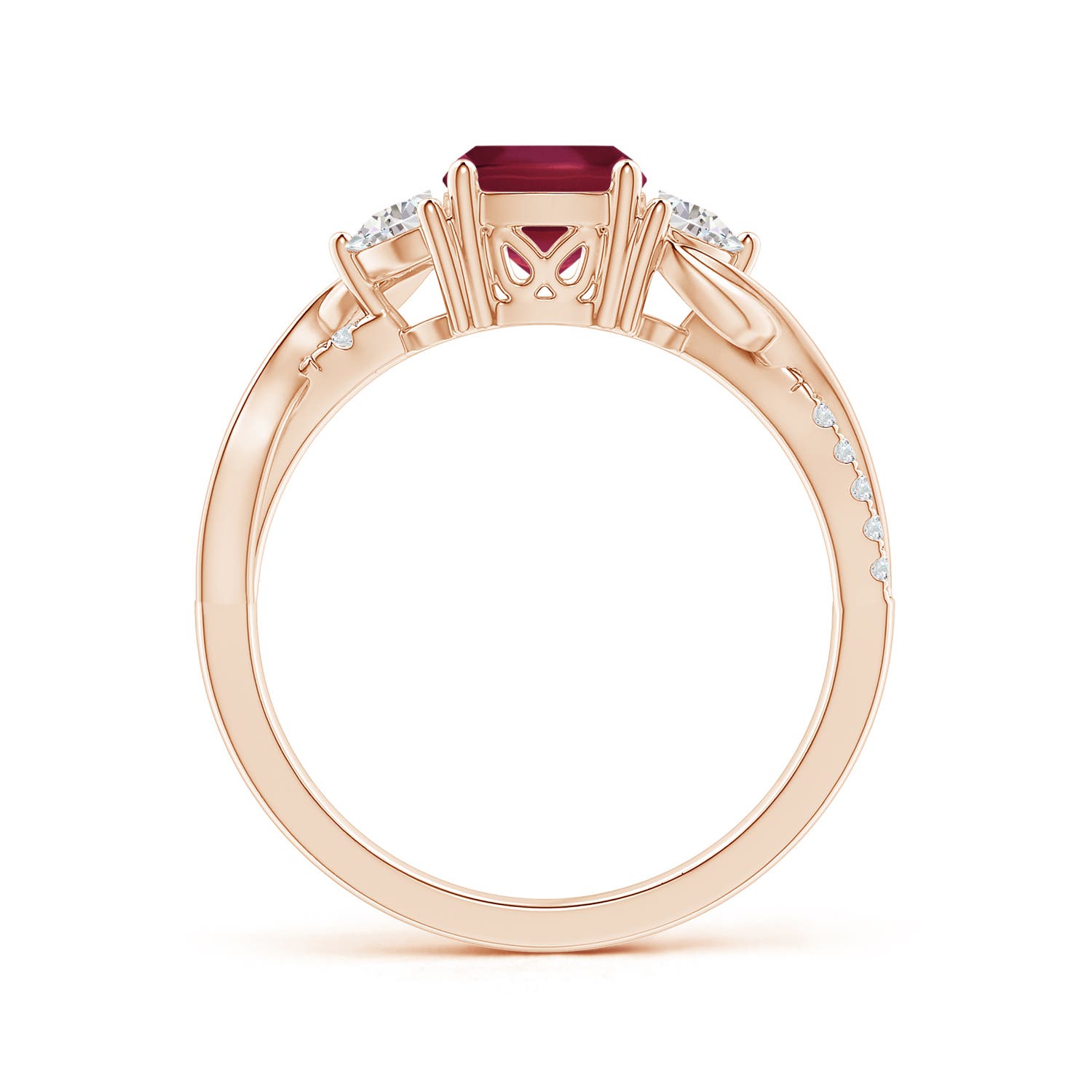 A - Ruby / 1.33 CT / 14 KT Rose Gold