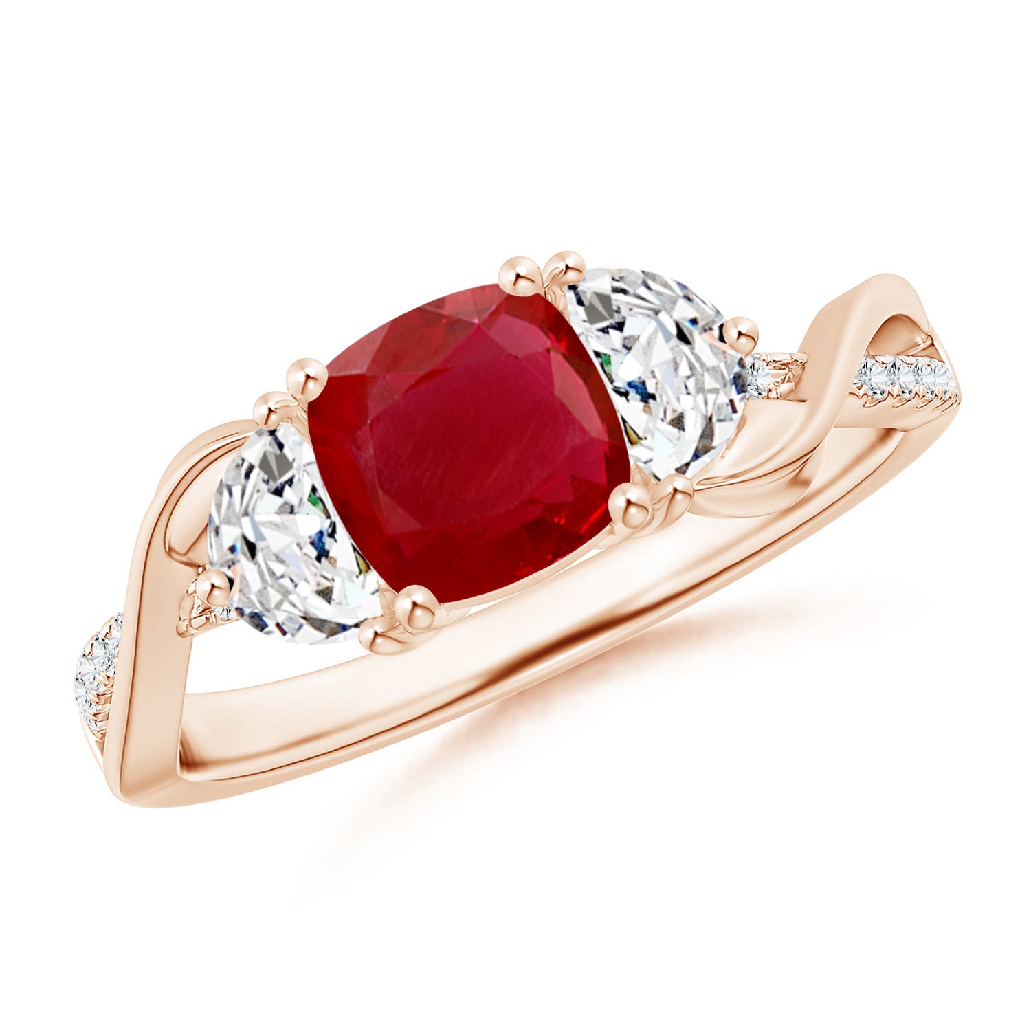 AA - Ruby / 1.33 CT / 14 KT Rose Gold