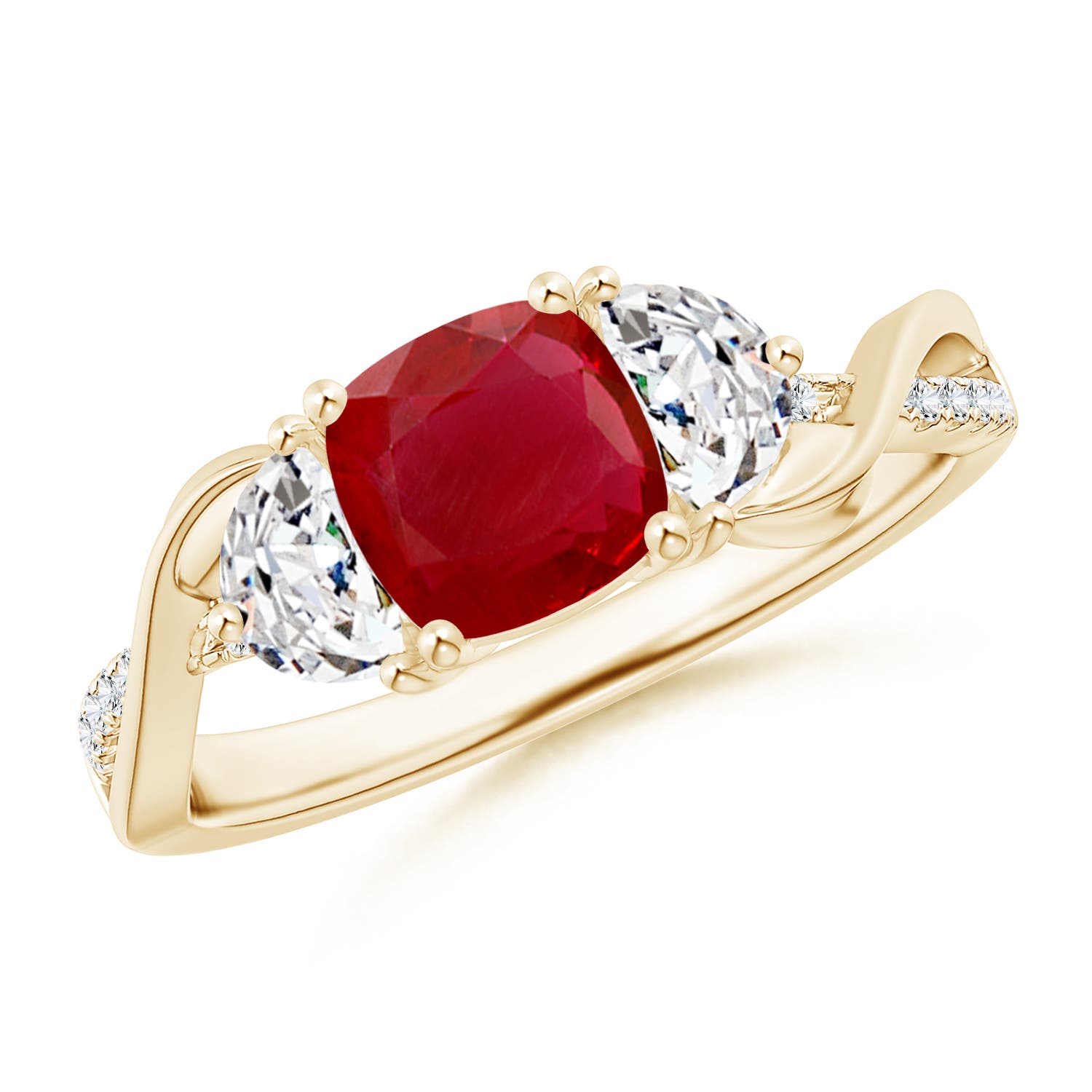 AA - Ruby / 1.33 CT / 14 KT Yellow Gold