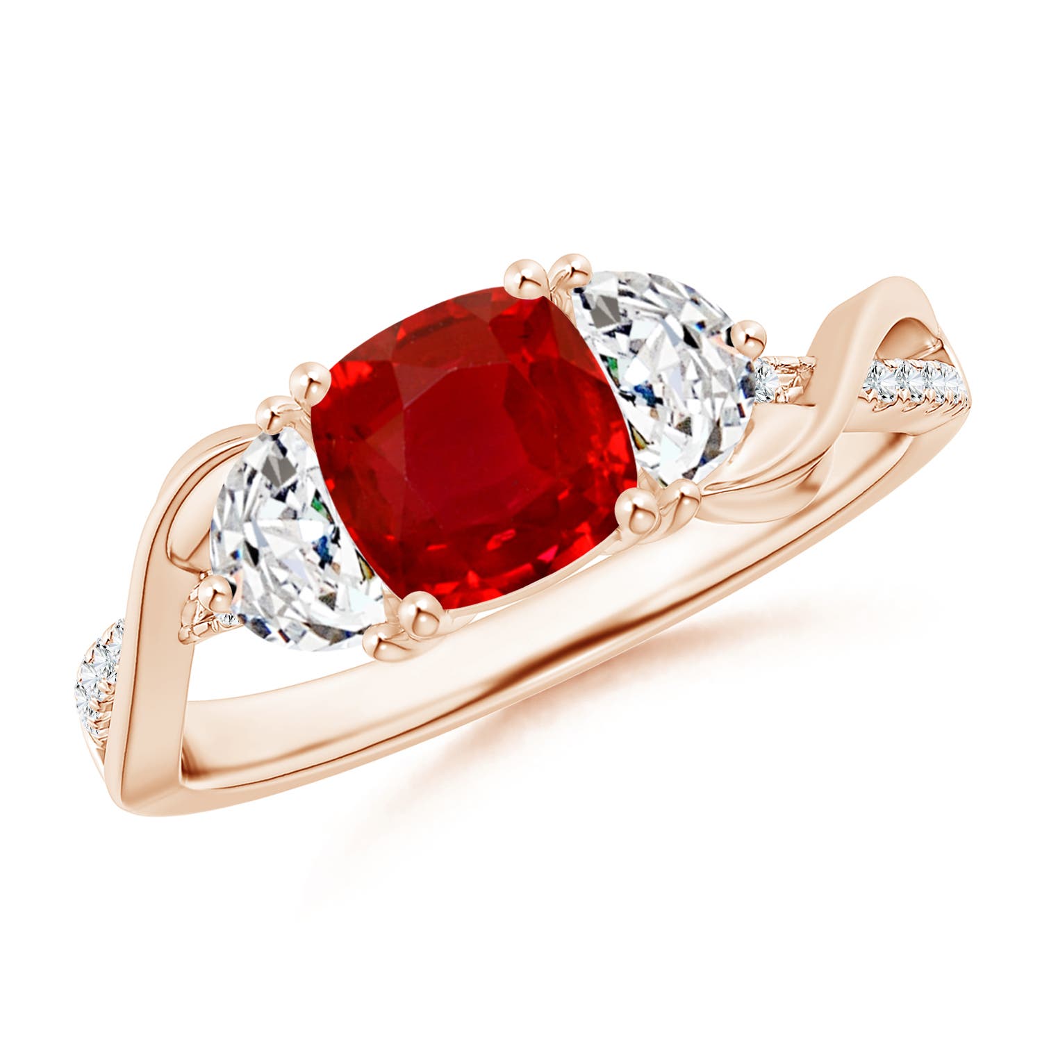 AAA - Ruby / 1.33 CT / 14 KT Rose Gold