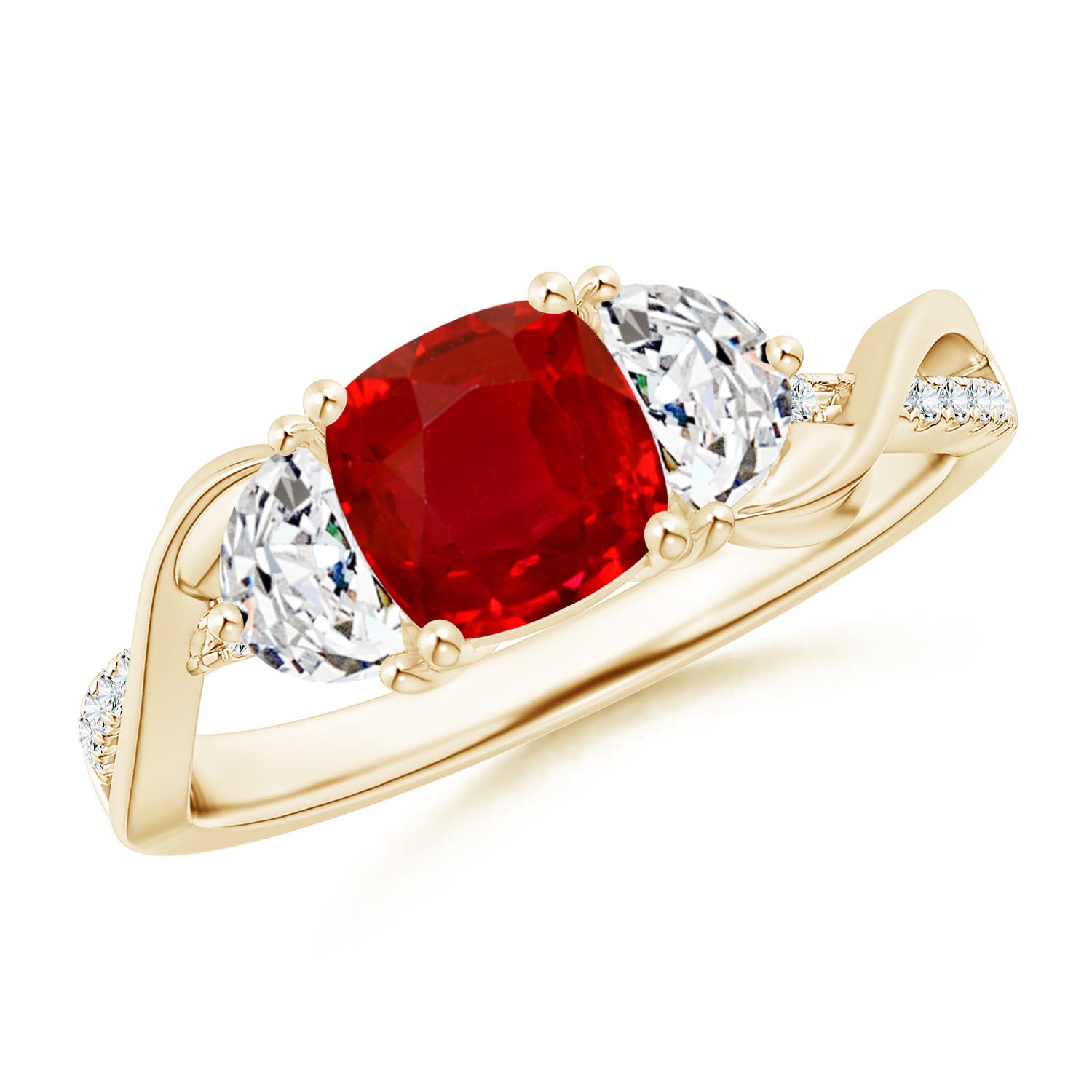 AAA - Ruby / 1.33 CT / 14 KT Yellow Gold