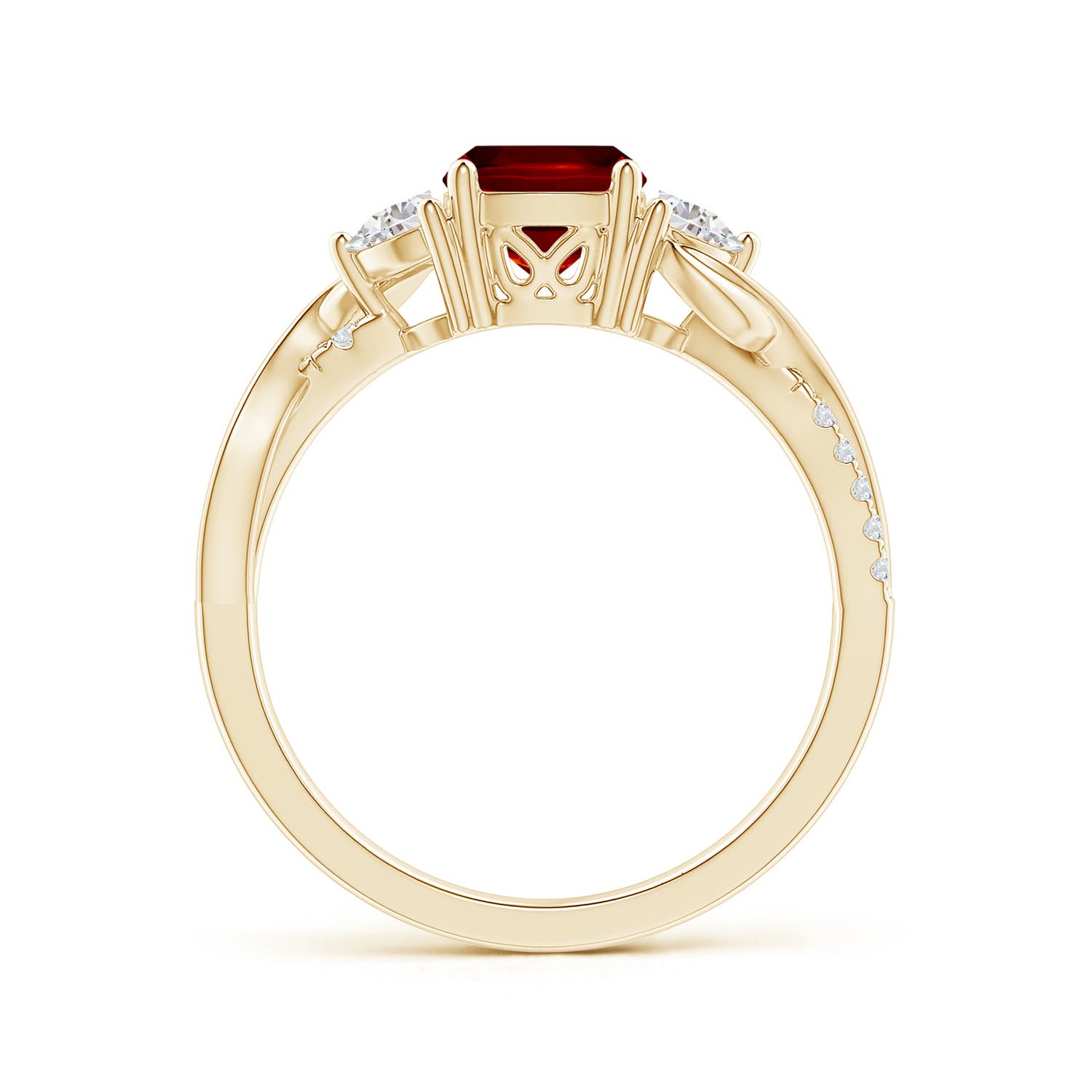 AAAA - Ruby / 1.33 CT / 14 KT Yellow Gold