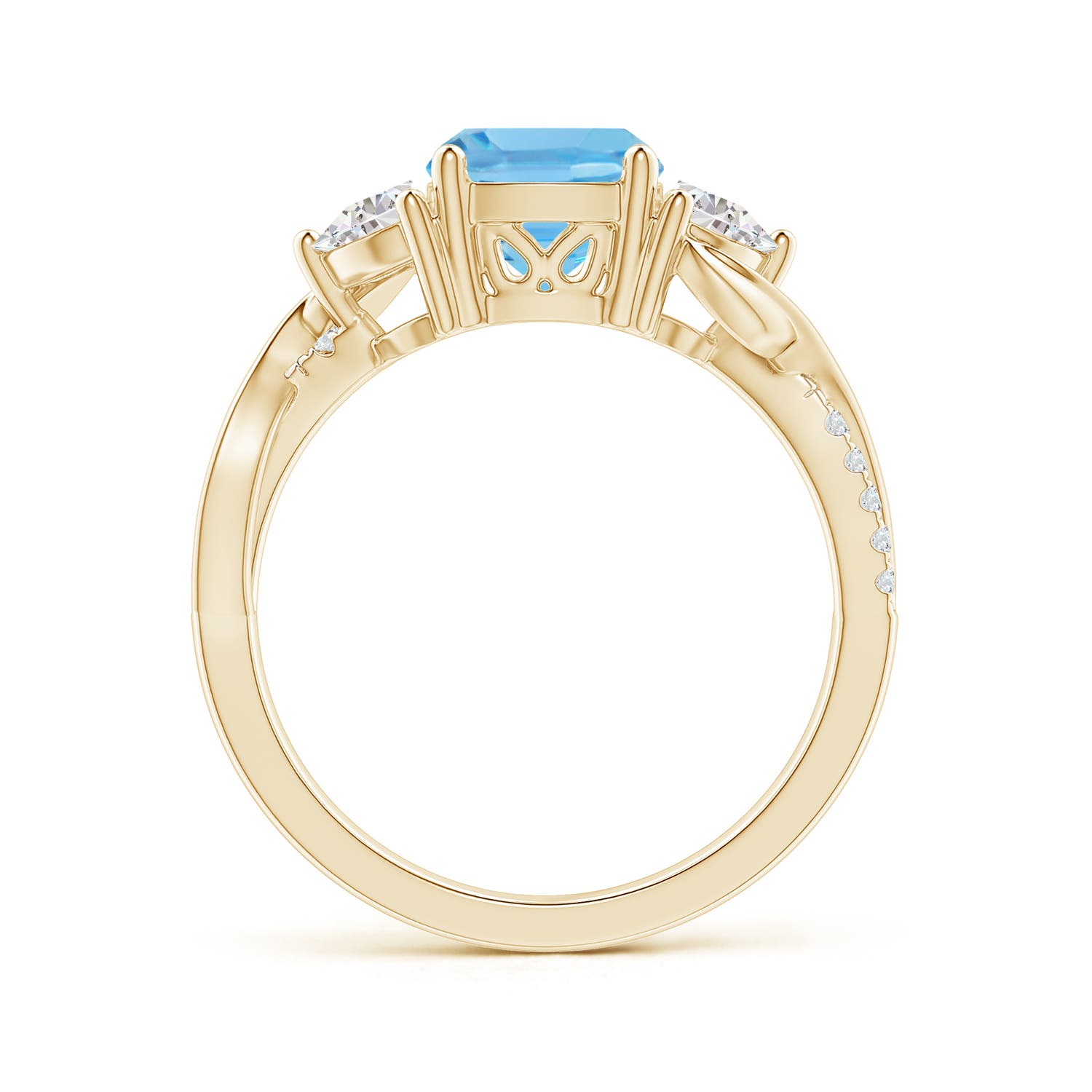 A - Swiss Blue Topaz / 2.23 CT / 14 KT Yellow Gold