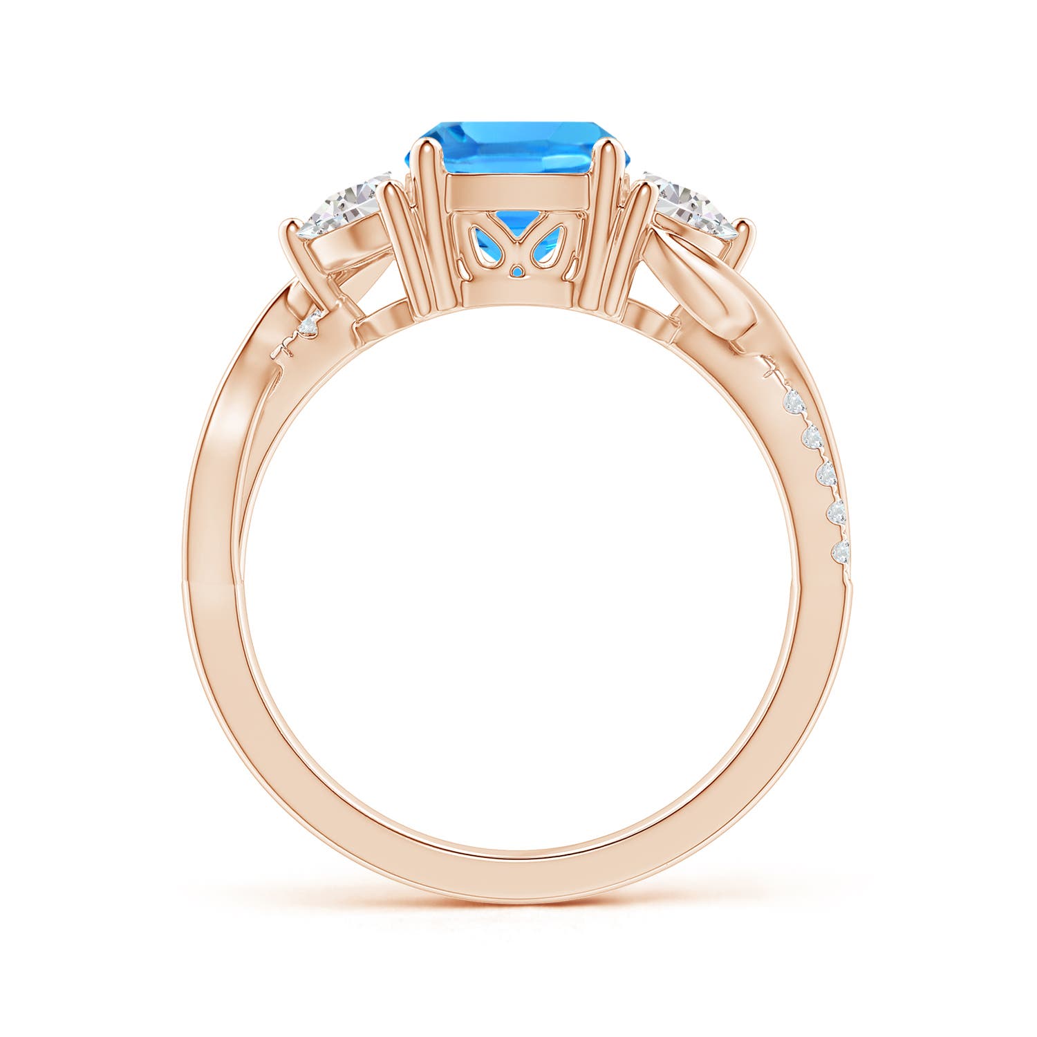 AAAA - Swiss Blue Topaz / 2.23 CT / 14 KT Rose Gold