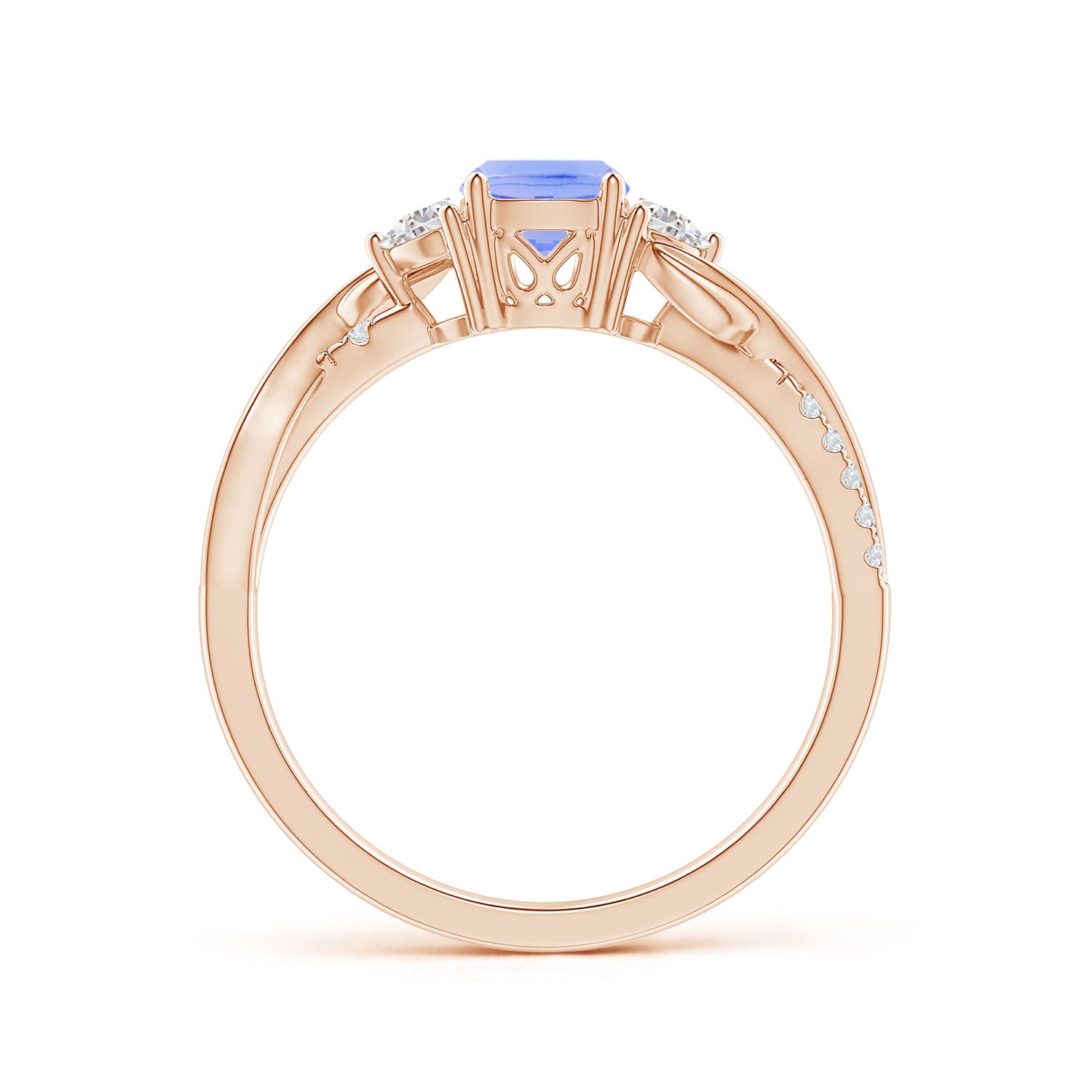 A - Tanzanite / 1.18 CT / 14 KT Rose Gold