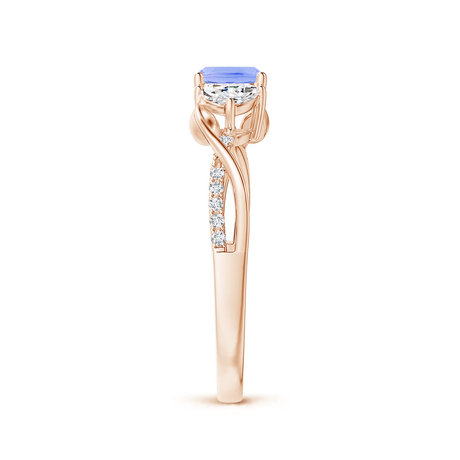 A - Tanzanite / 1.18 CT / 14 KT Rose Gold