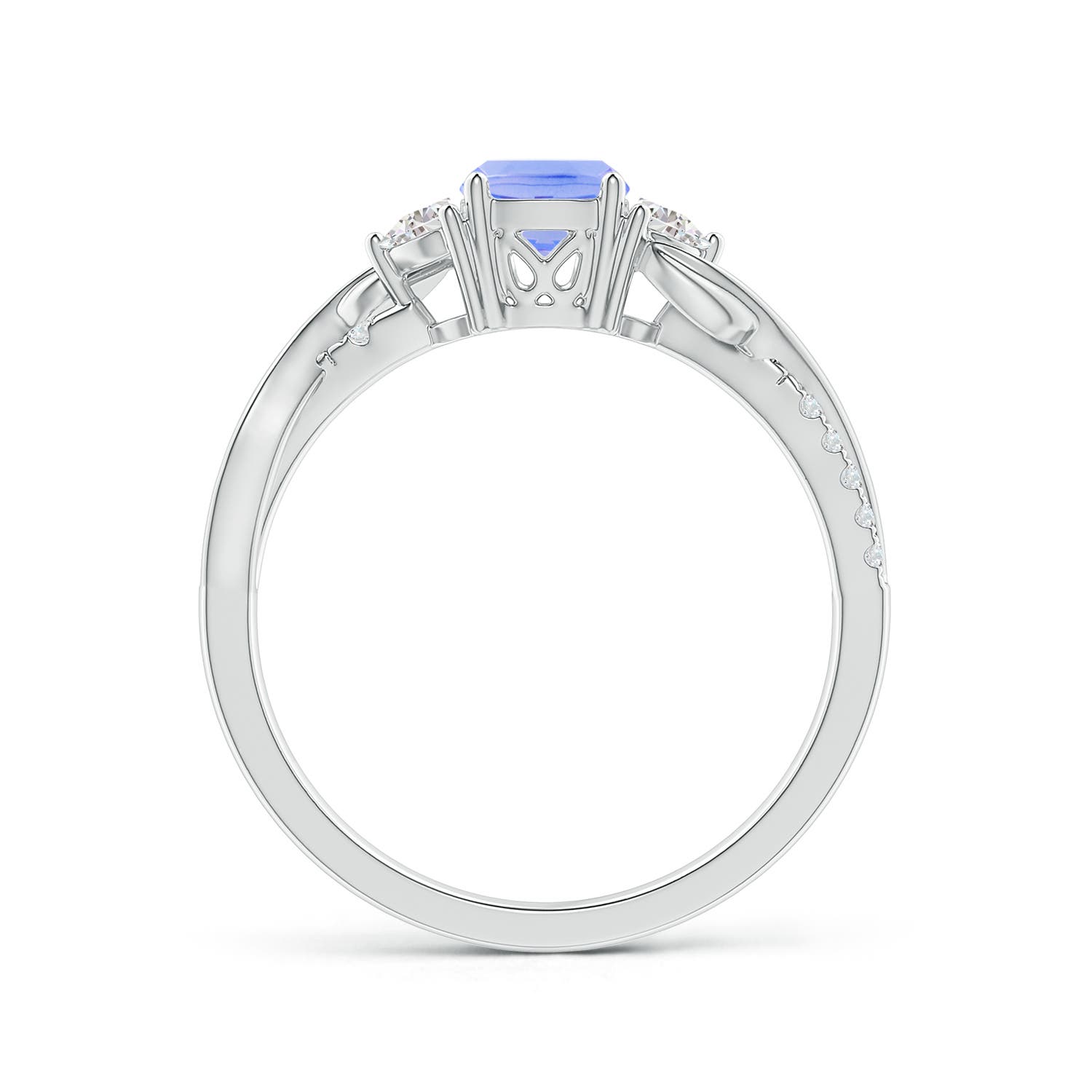 A - Tanzanite / 1.18 CT / 14 KT White Gold