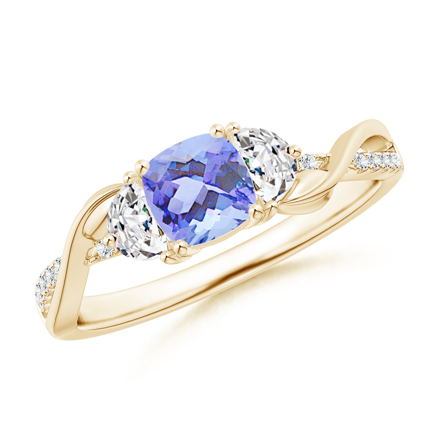 A - Tanzanite / 1.18 CT / 14 KT Yellow Gold