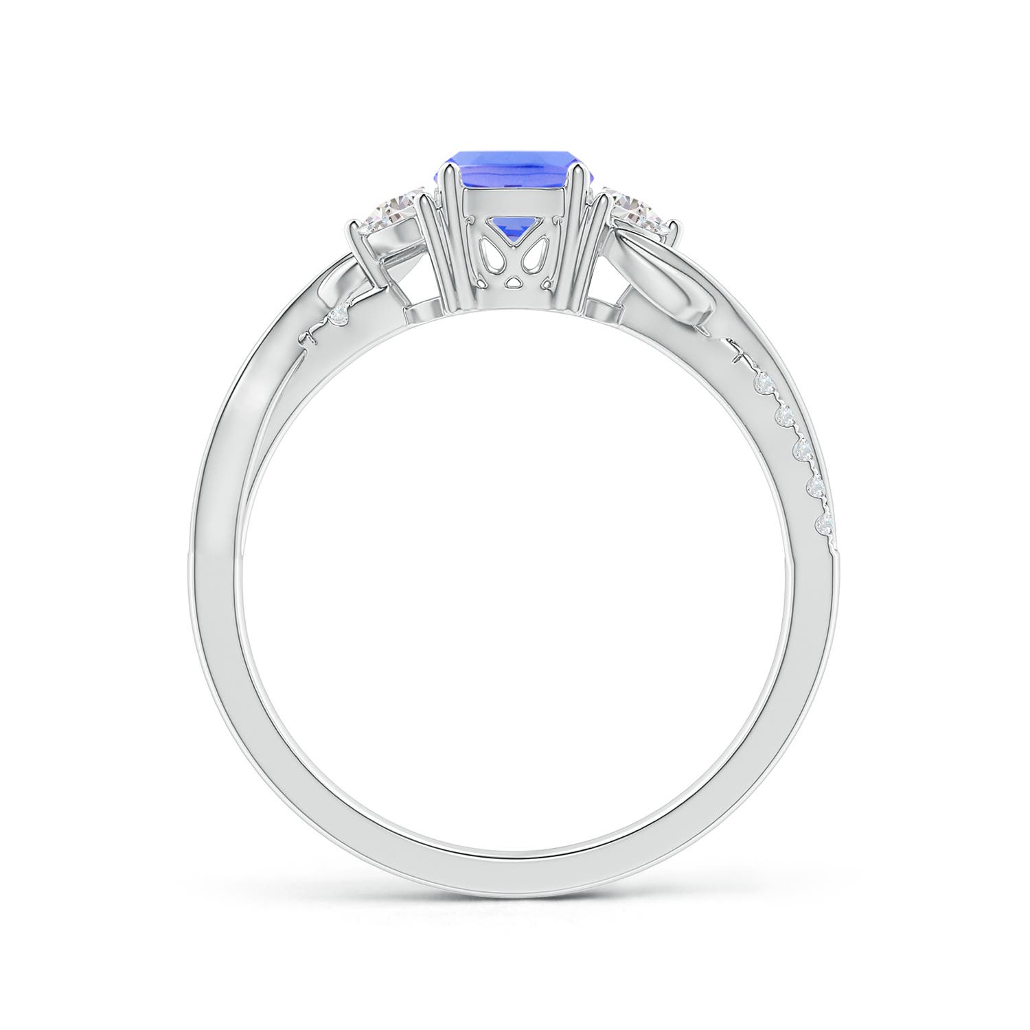 AA - Tanzanite / 1.18 CT / 14 KT White Gold